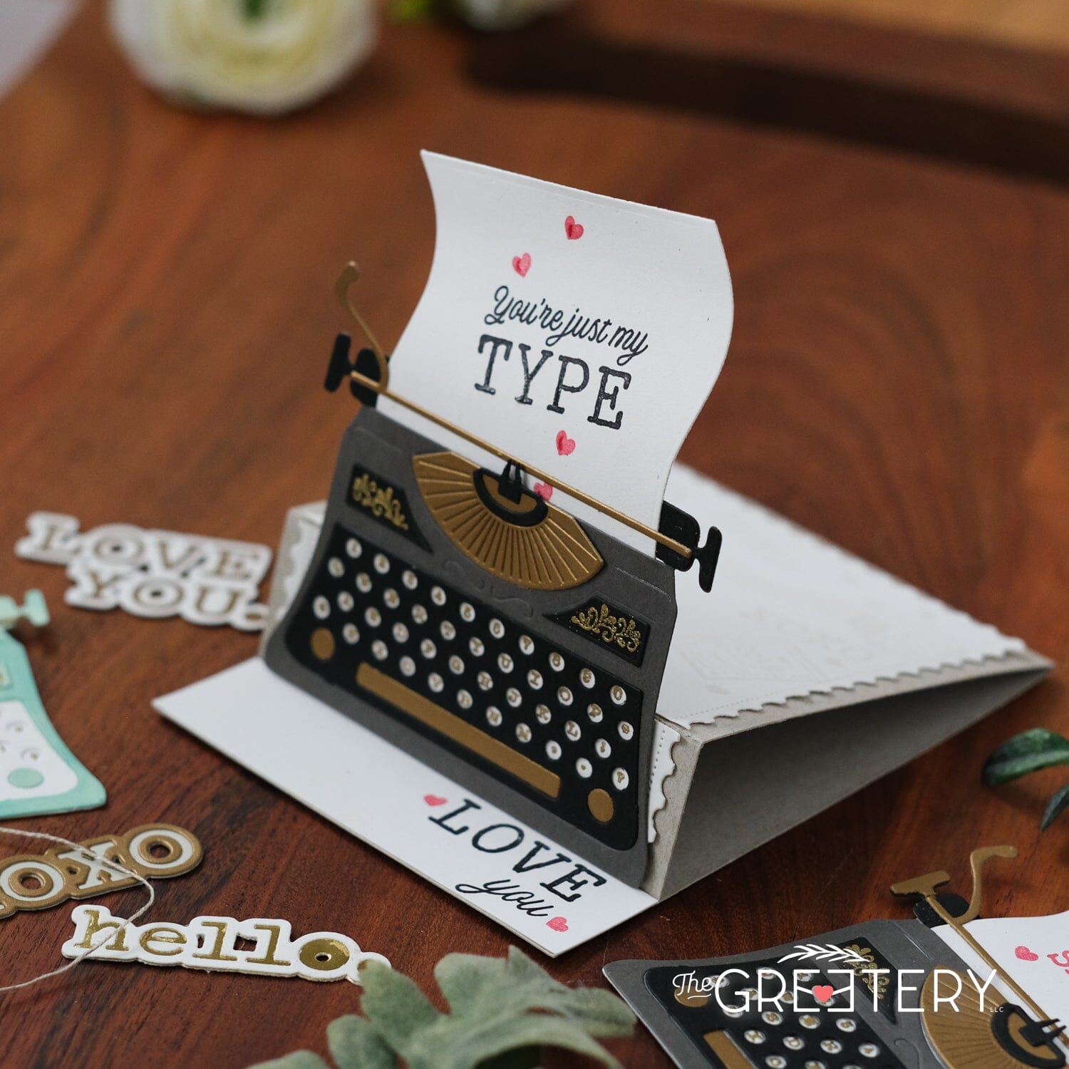 Vintage Type Stamp + Cut Combo