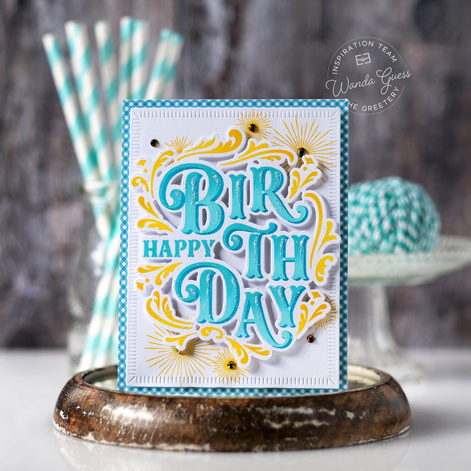 Flourished Phrases Birthday Die