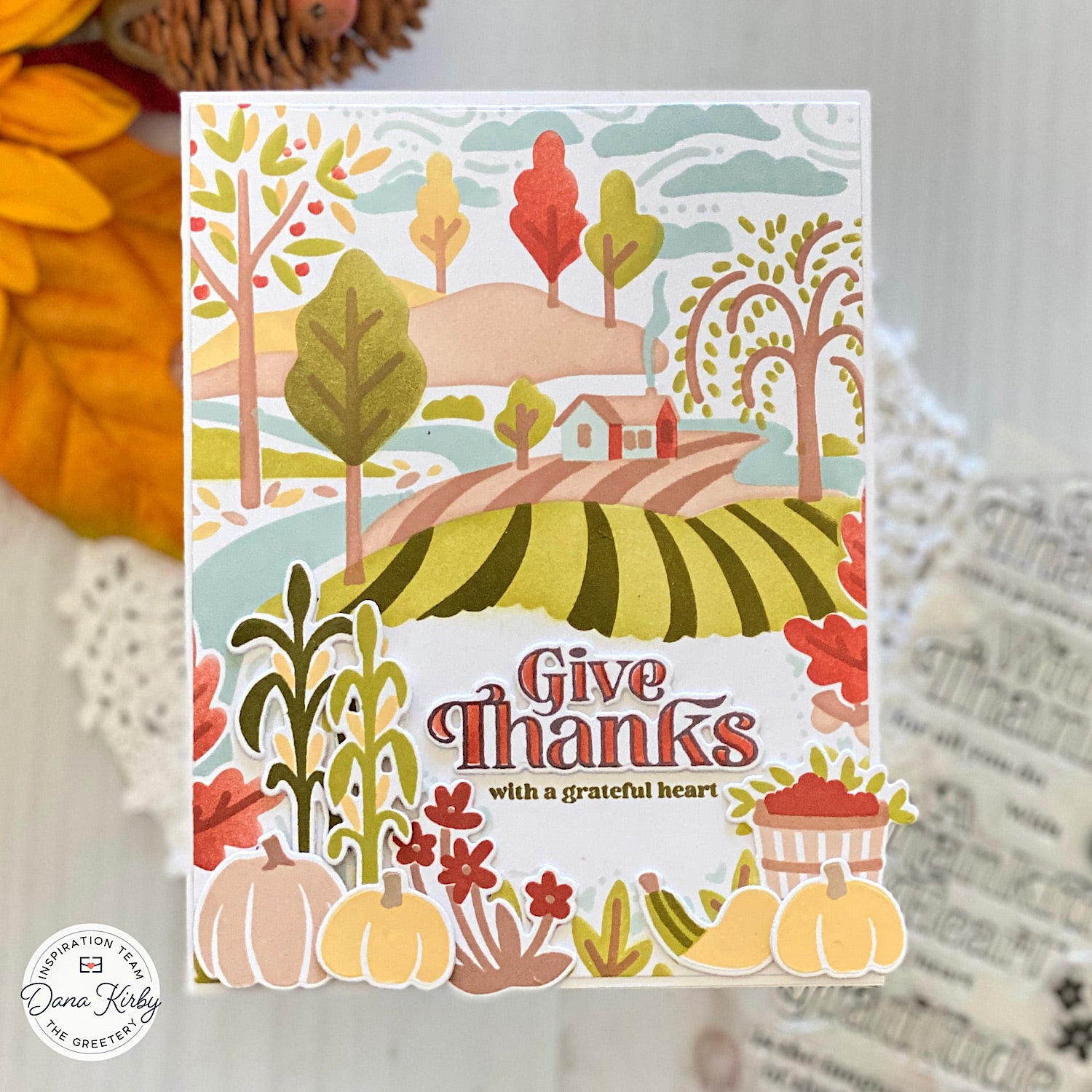 Thankful Heart Stamp + Stencil