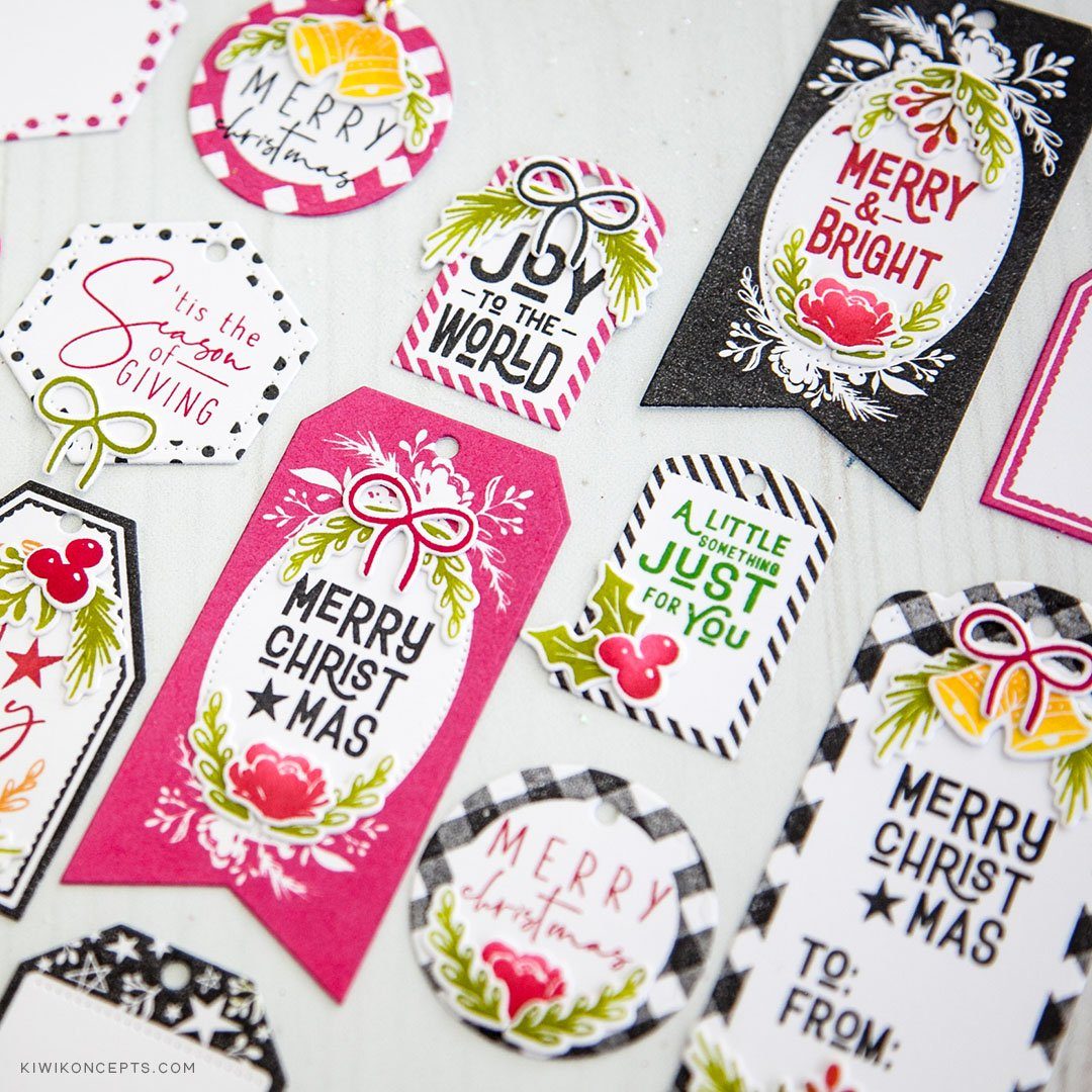 Speed Tagging Christmas Sentiments Stamp Set