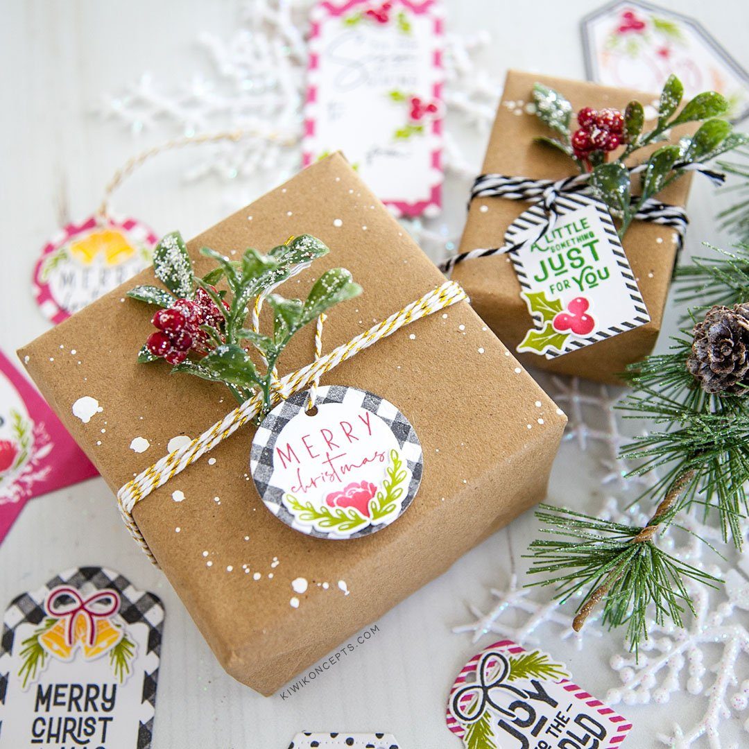 Speed Tagging Christmas Sentiments Stamp Set