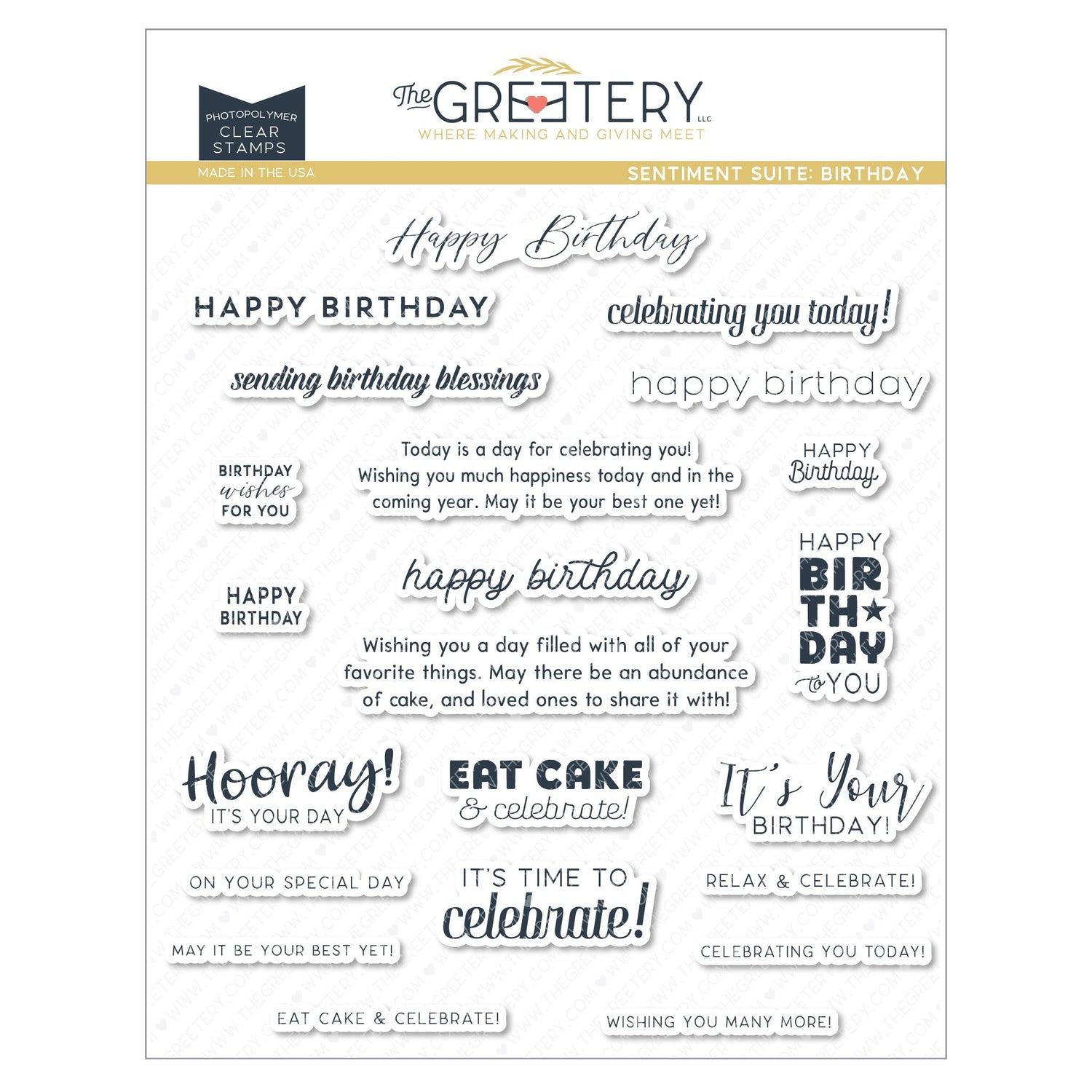 Sentiment Suite: Birthday Stamp Set