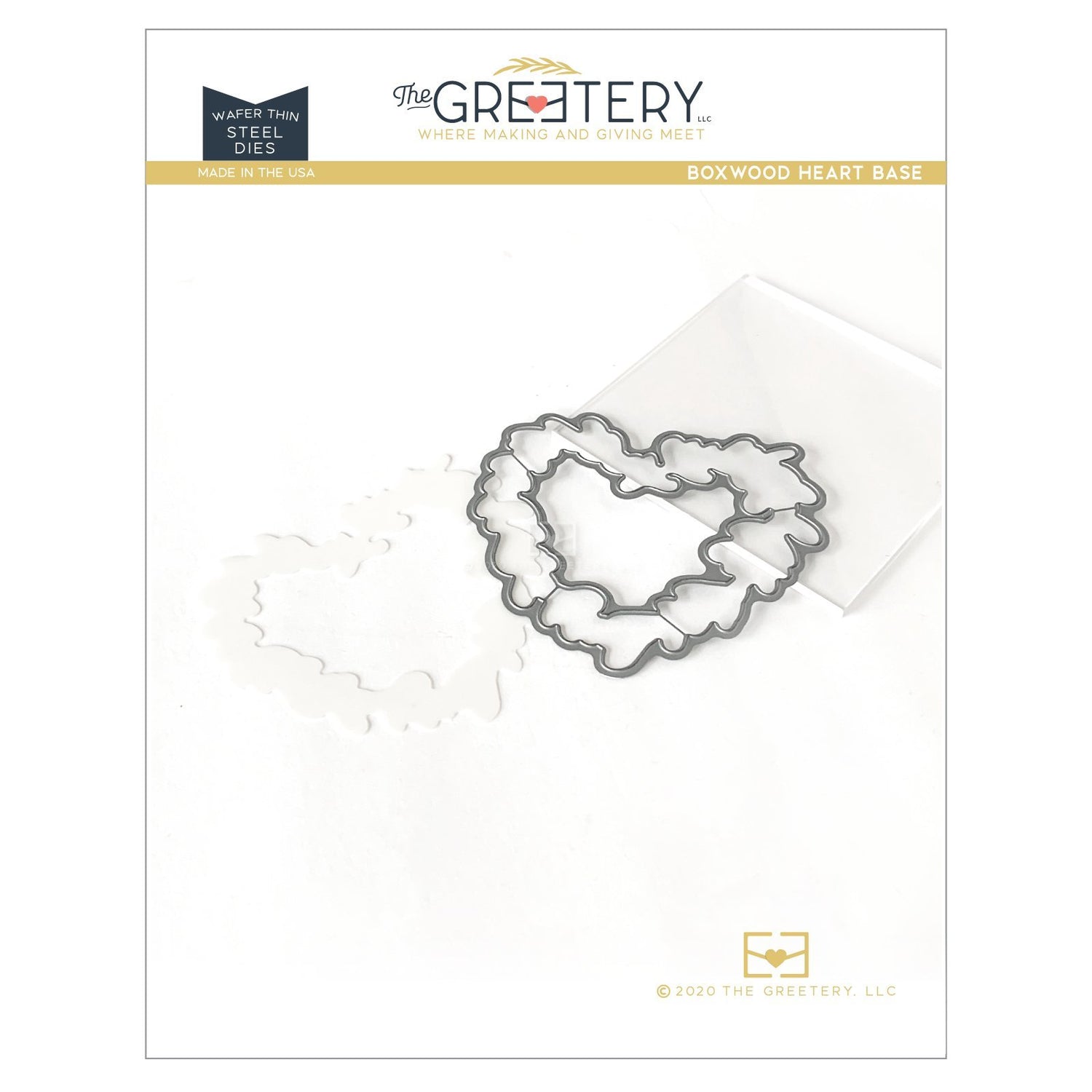 Boxwood Heart Base Die