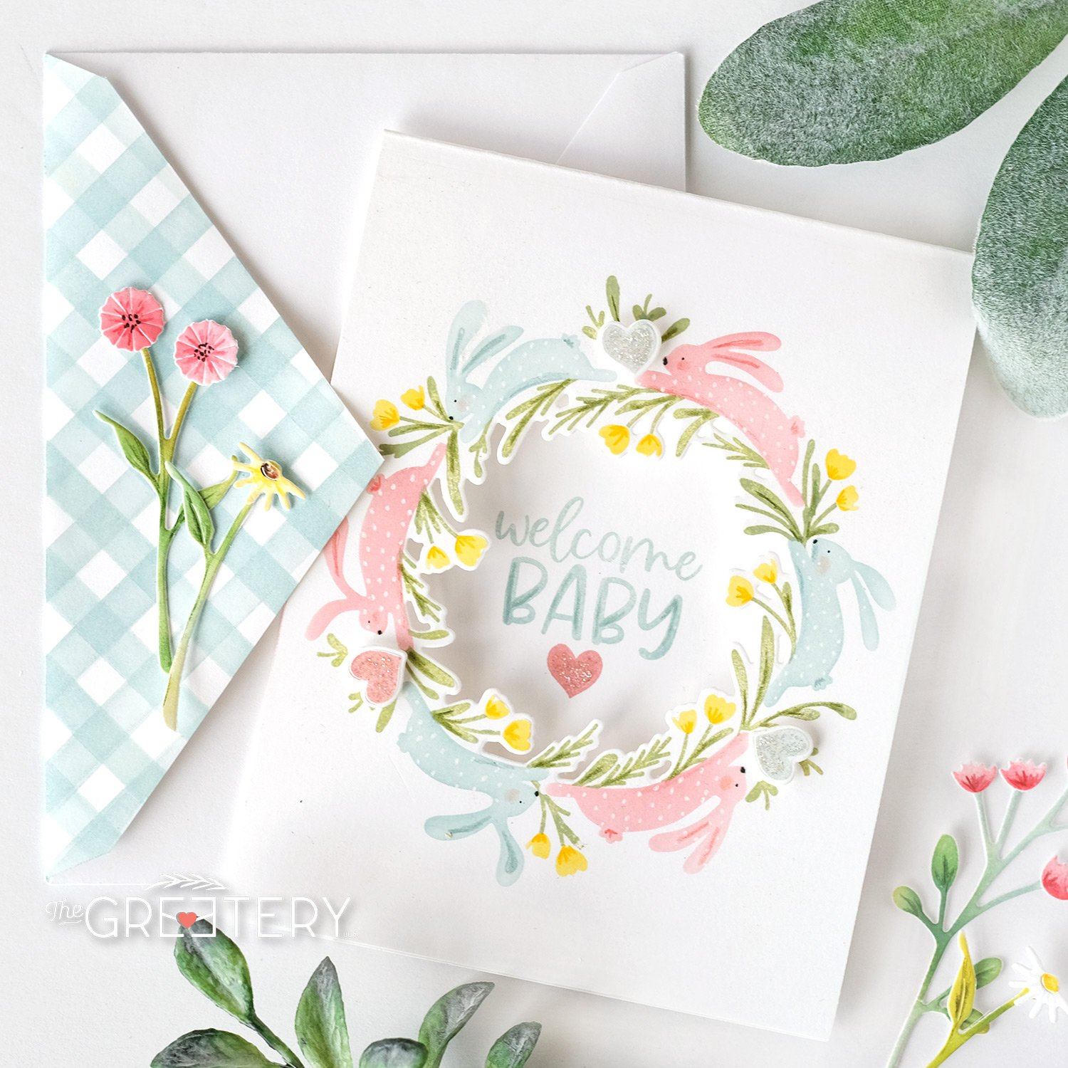 Bunny Hop Stamp + Stencil
