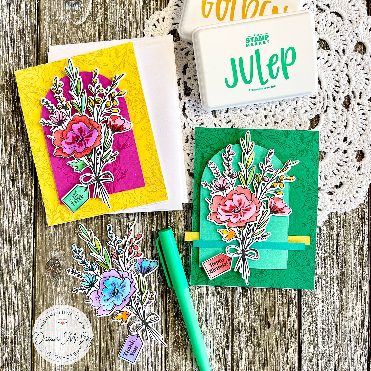 Sketched Wildflower Bouquet Stamp Set