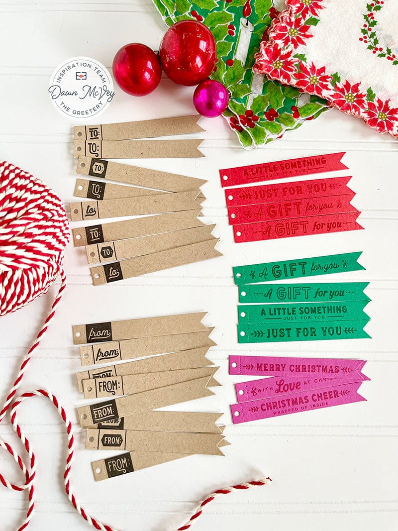 Tear Strip Tags Stamp Set
