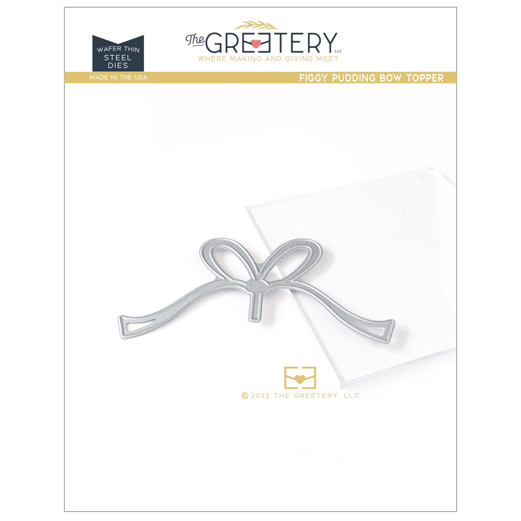 Figgy Pudding Bow Topper Die