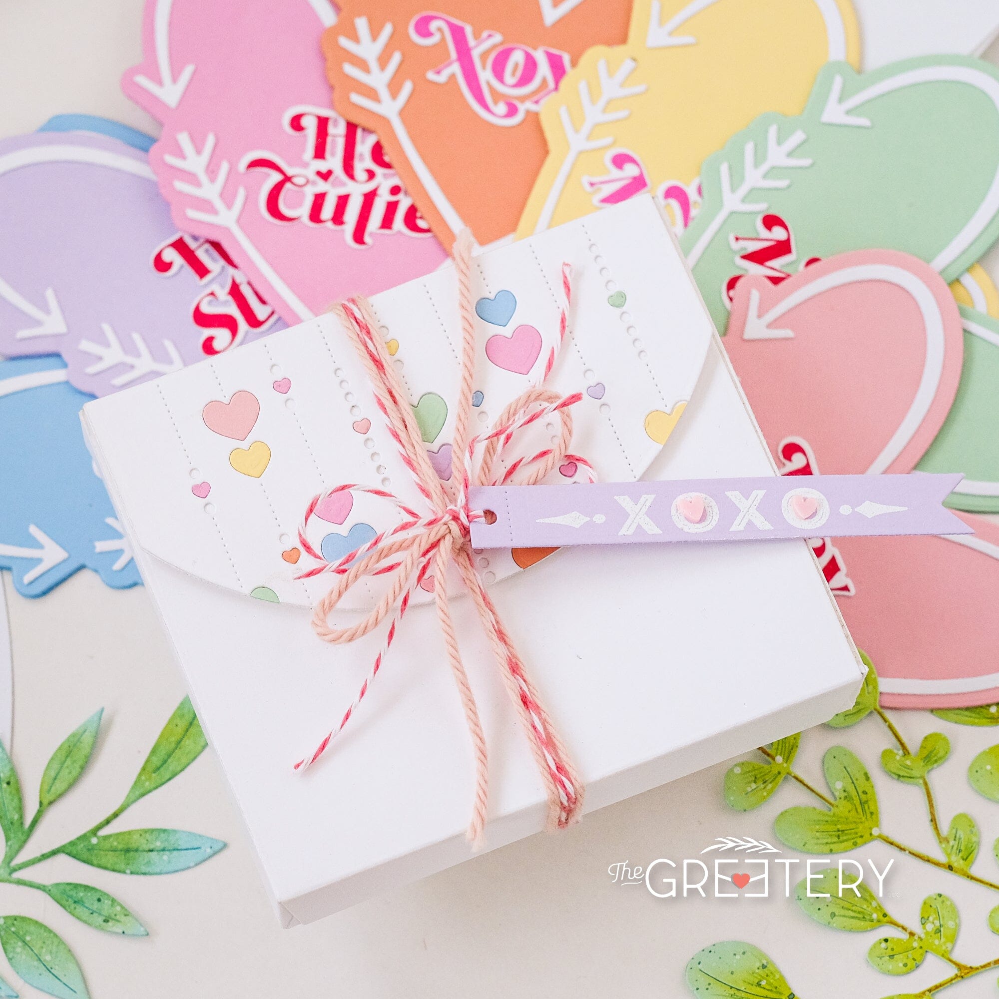 Falling Hearts Background Die