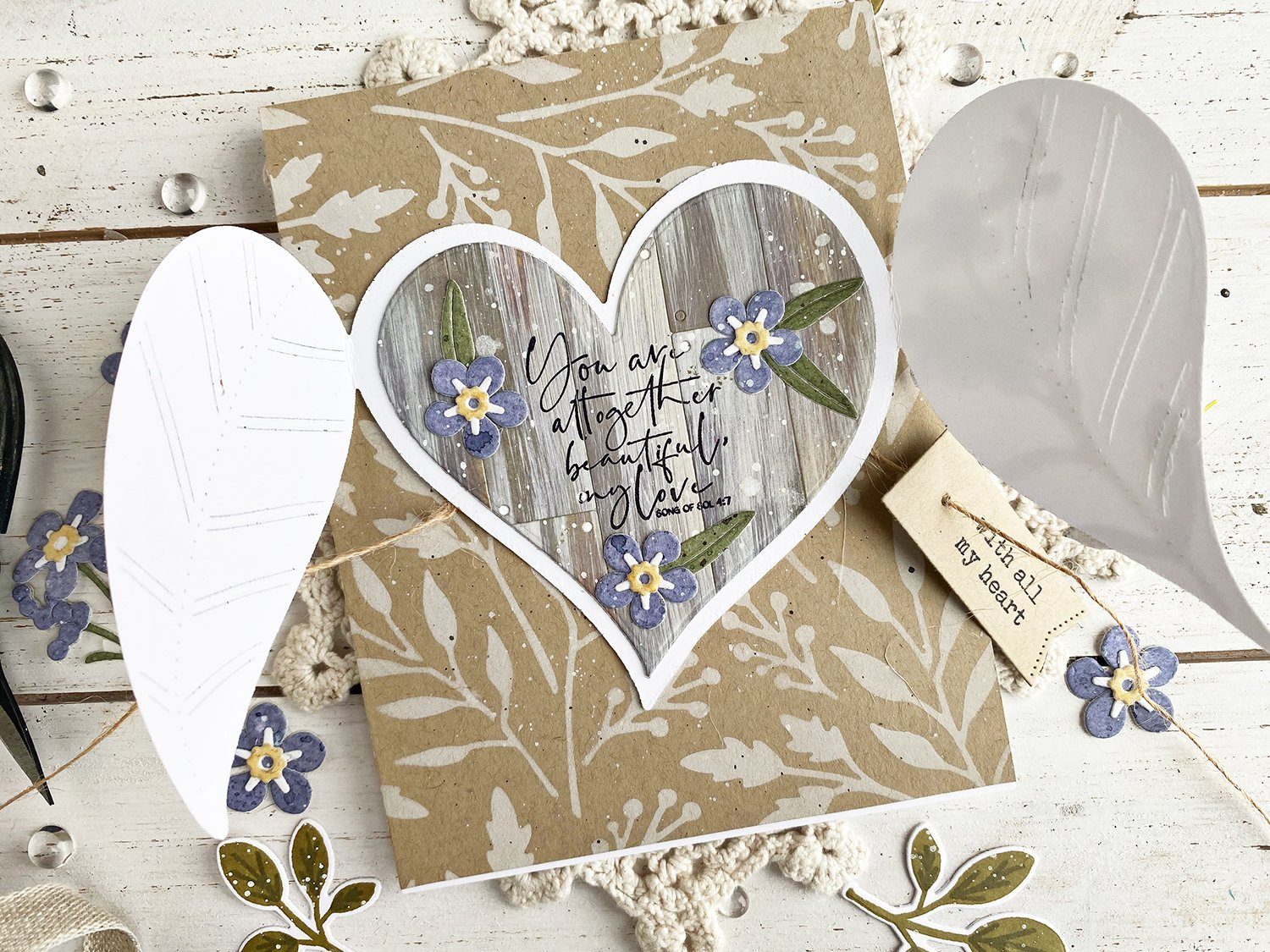 Heart Leaf Jumbo Posy Pocket Die