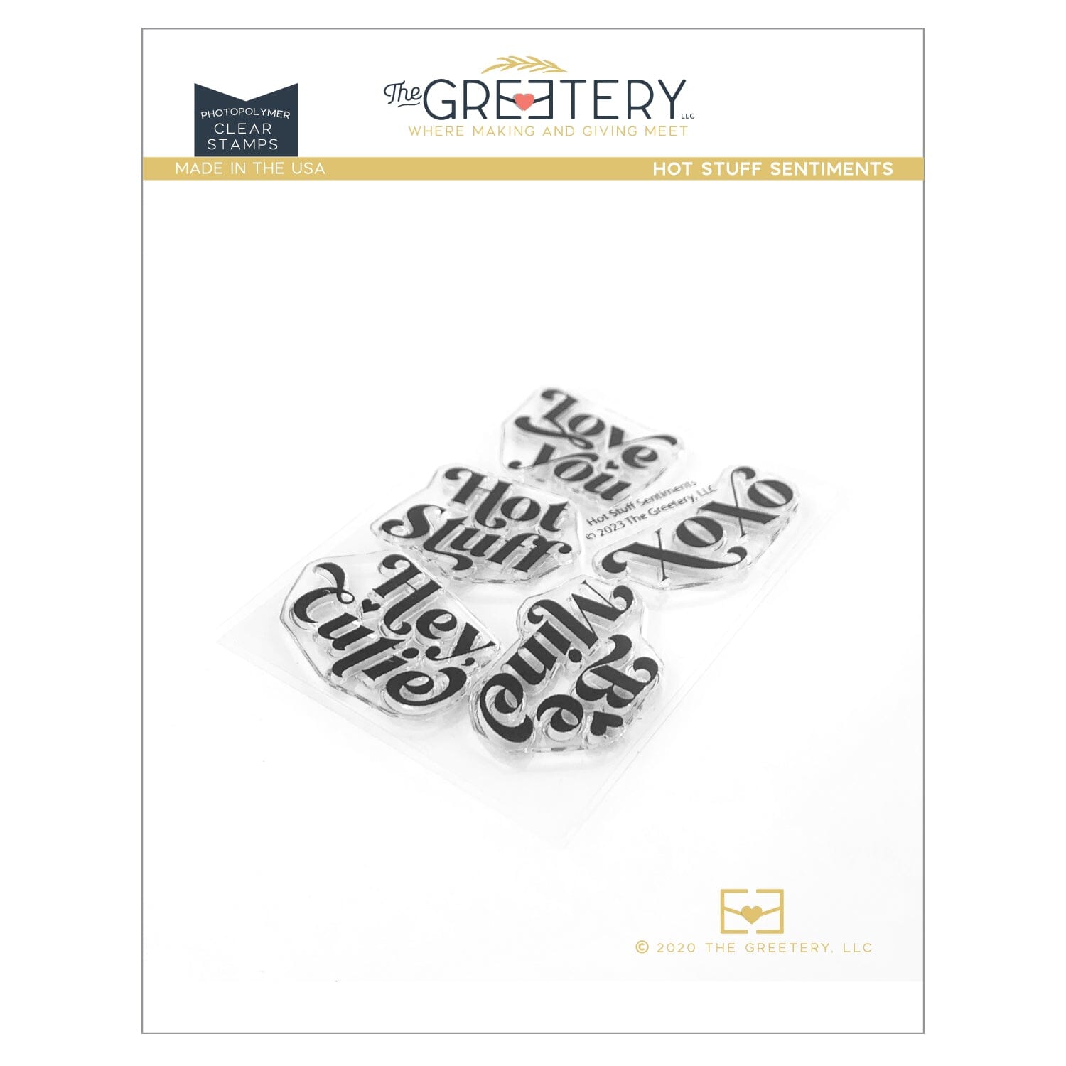 Hot Stuff Sentiments Stamp Set