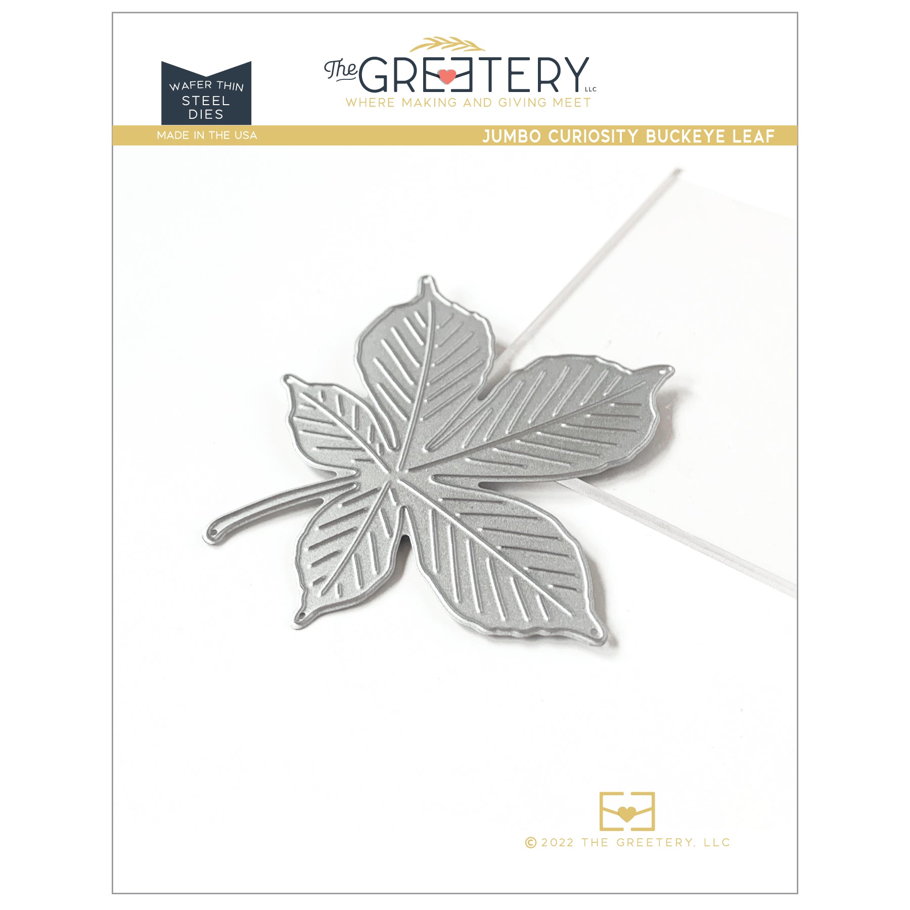Jumbo Curiosity Buckeye Leaf Die