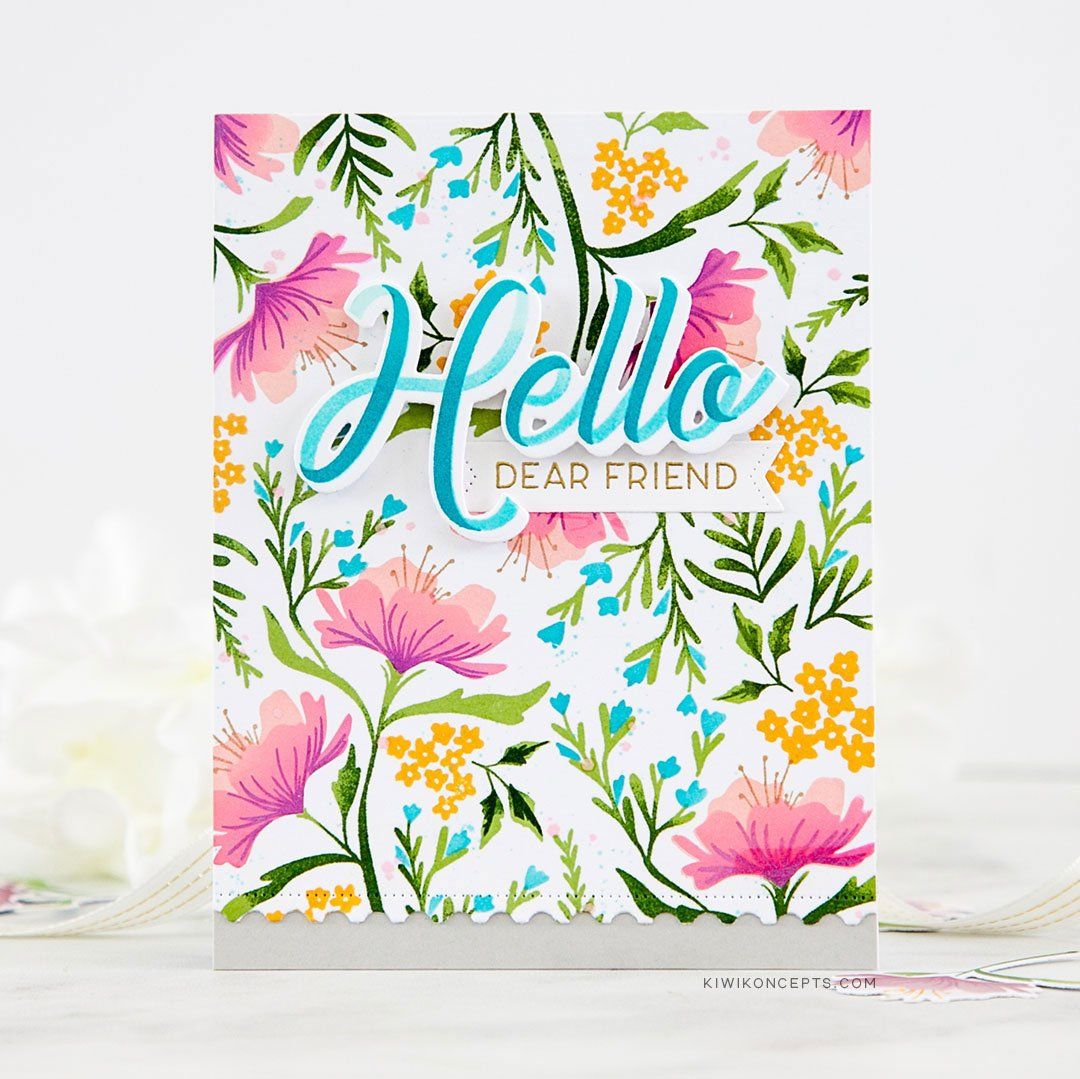 Print Shop: Fresh Floral Stamp + Stencil
