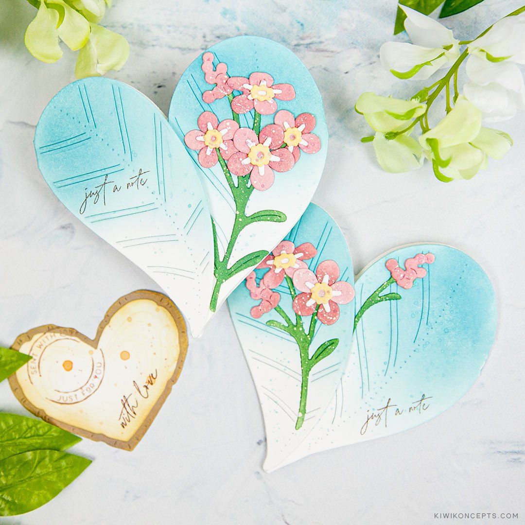 Heart Leaf Jumbo Posy Pocket Die