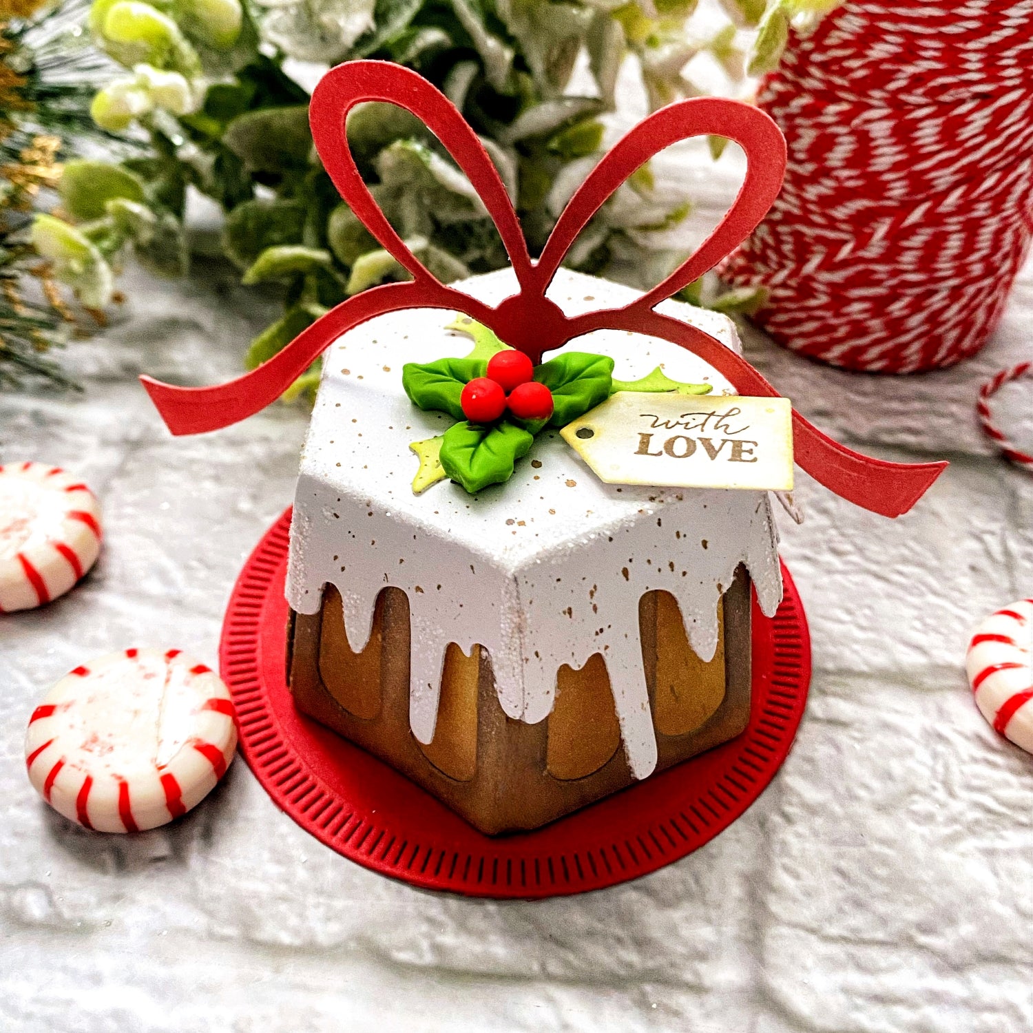 Figgy Pudding Bow Topper Die