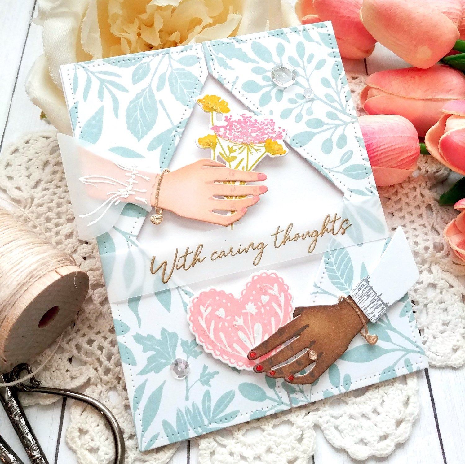 Fond of Foliage Background Stamp