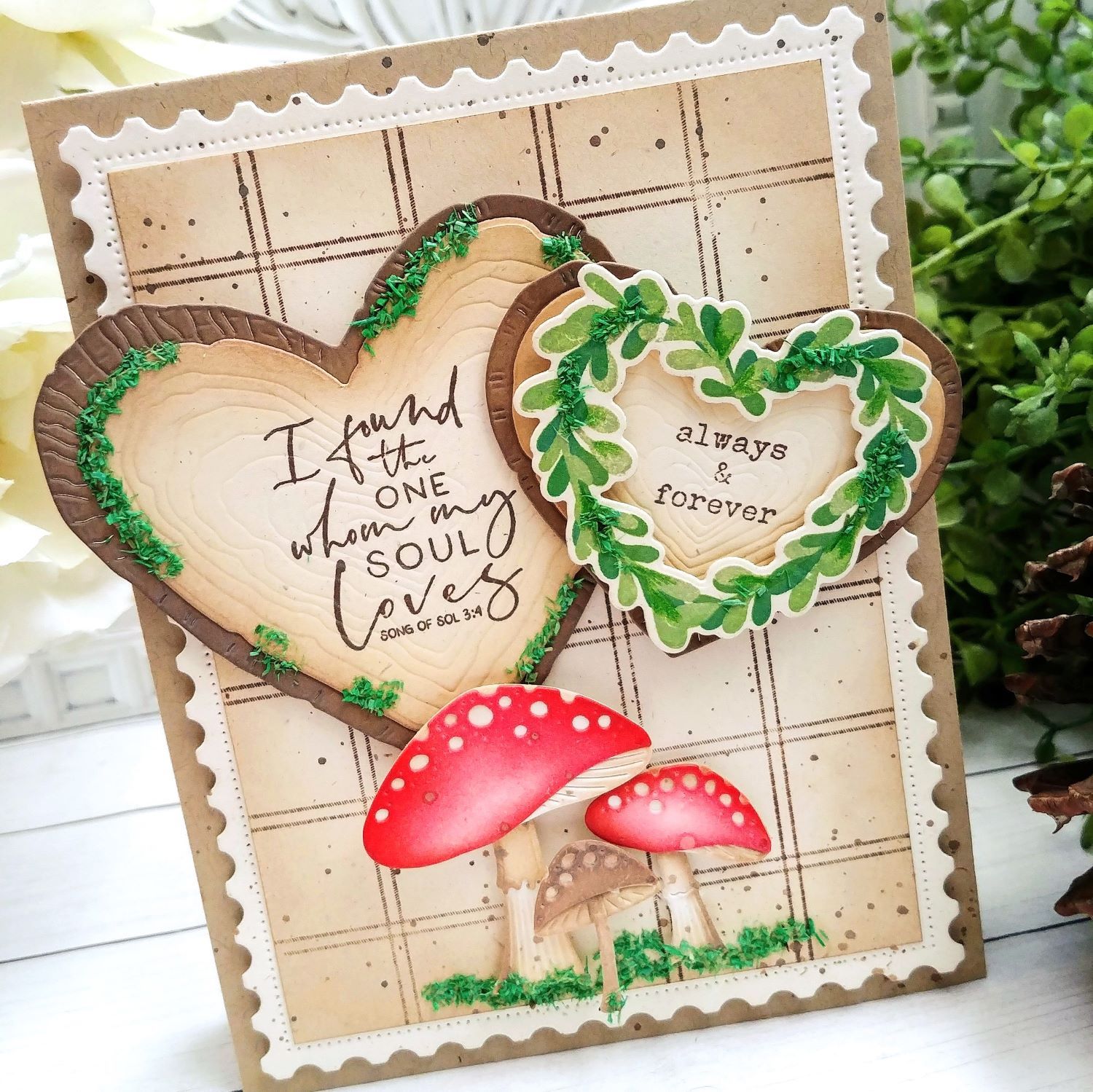 Mini Boxwood Heart Stamp + Cut Combo