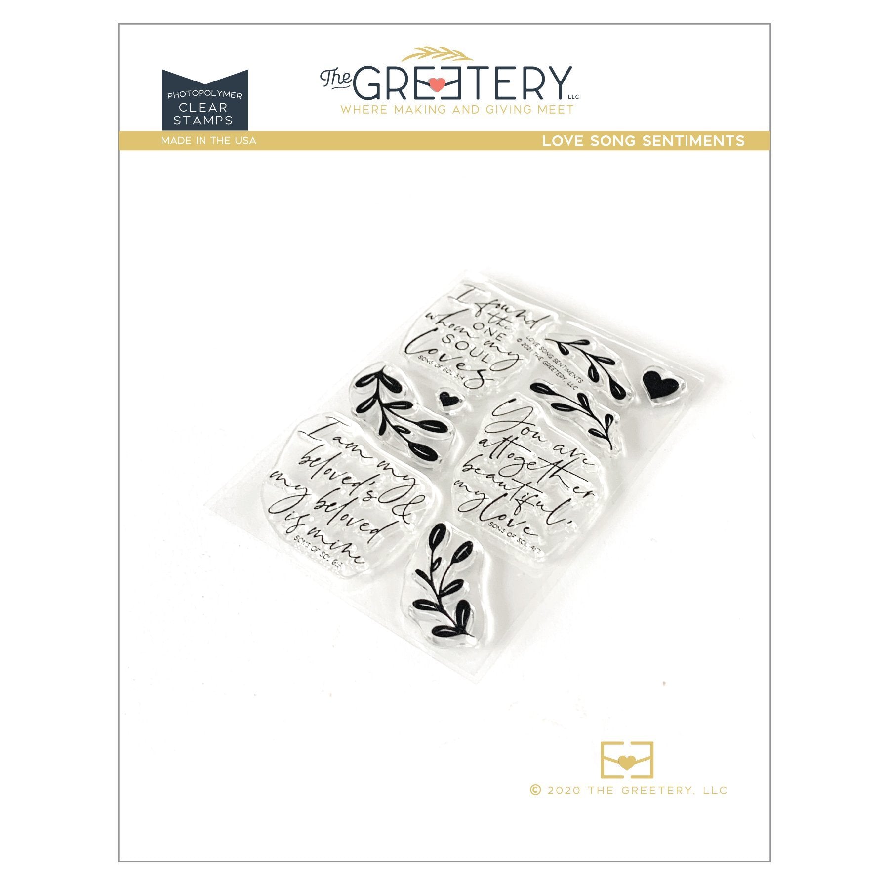 Love Song Sentiments Stamp Set