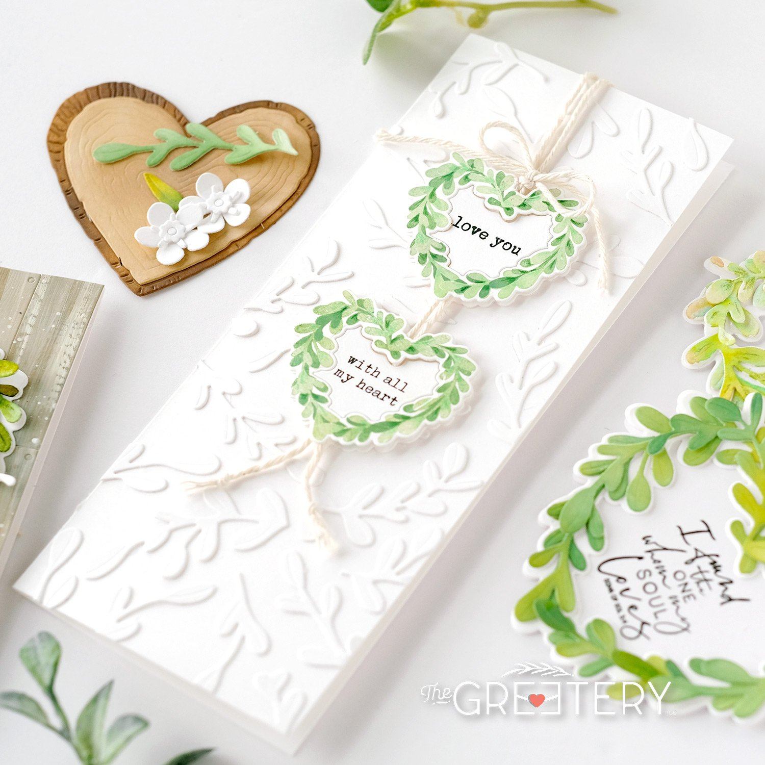 Mini Boxwood Heart Stamp + Cut Combo