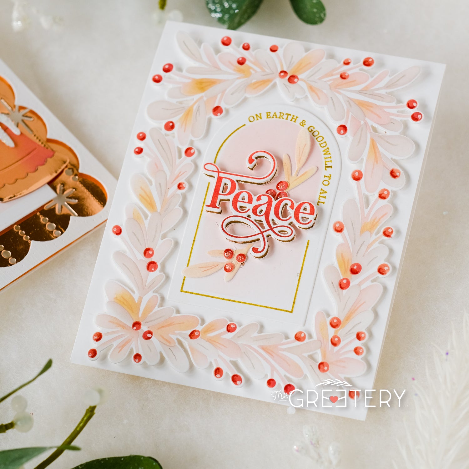 Arched Holiday Sentiments Die