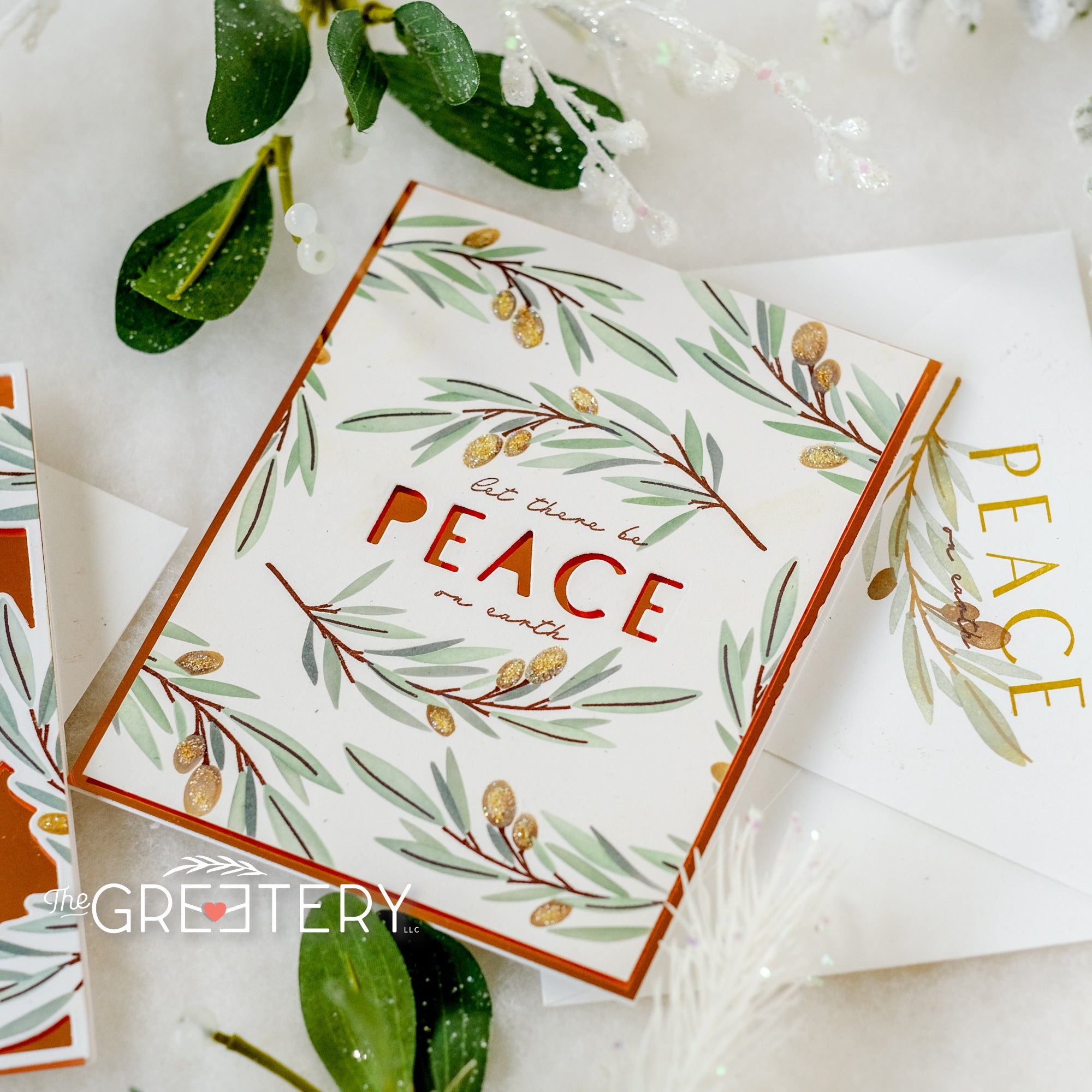 Peaceful Olive Stamp + Stencil
