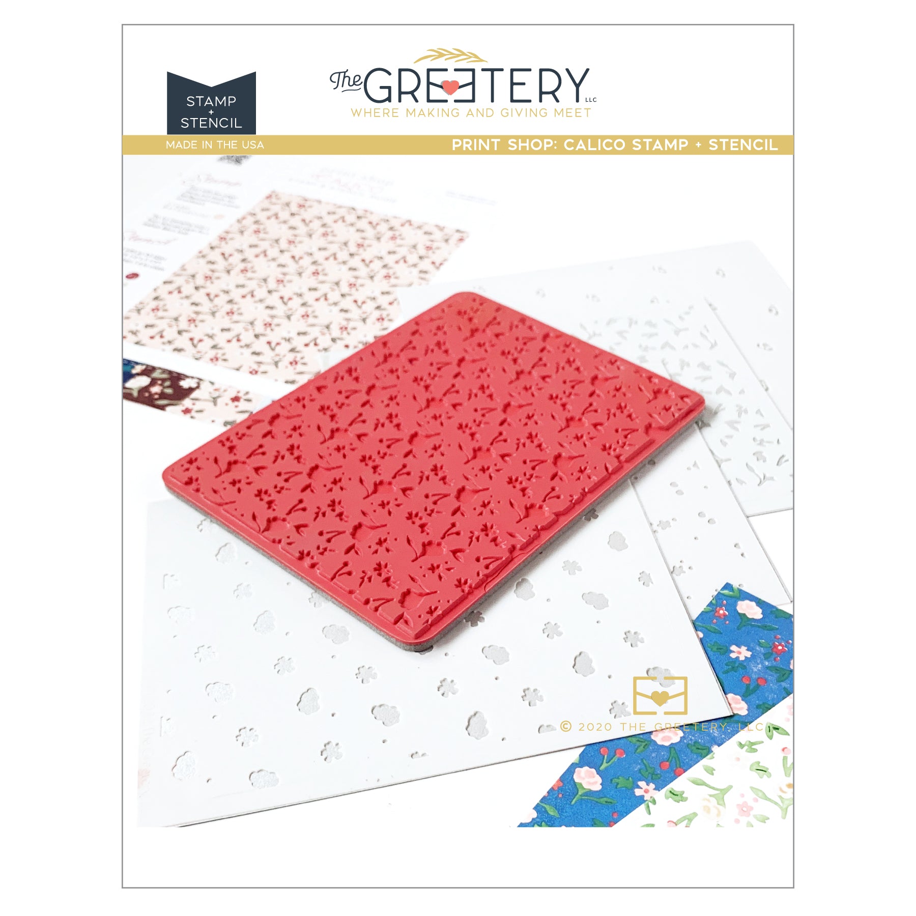 Print Shop: Calico Stamp + Stencil