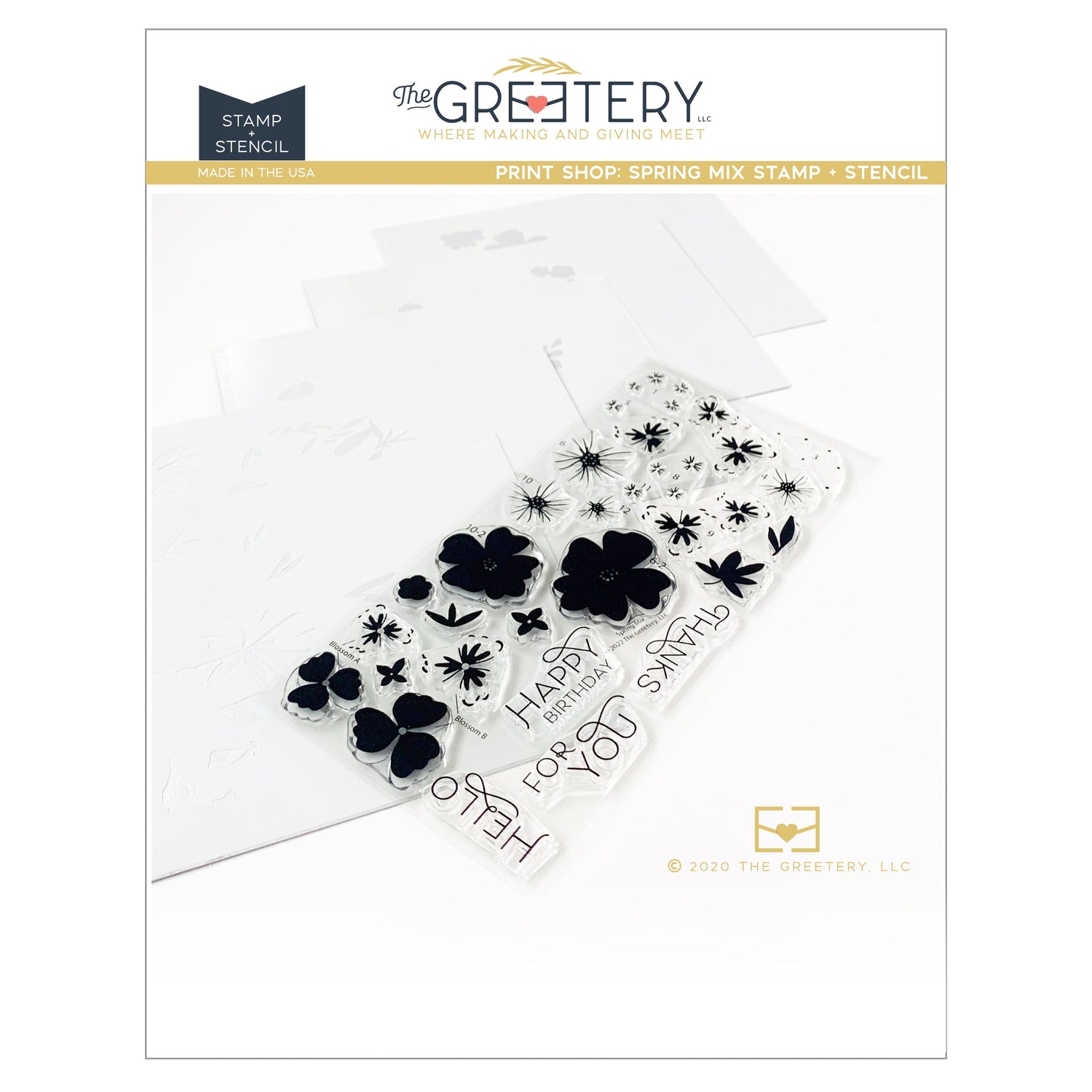 Print Shop: Spring Mix Stamp + Stencil