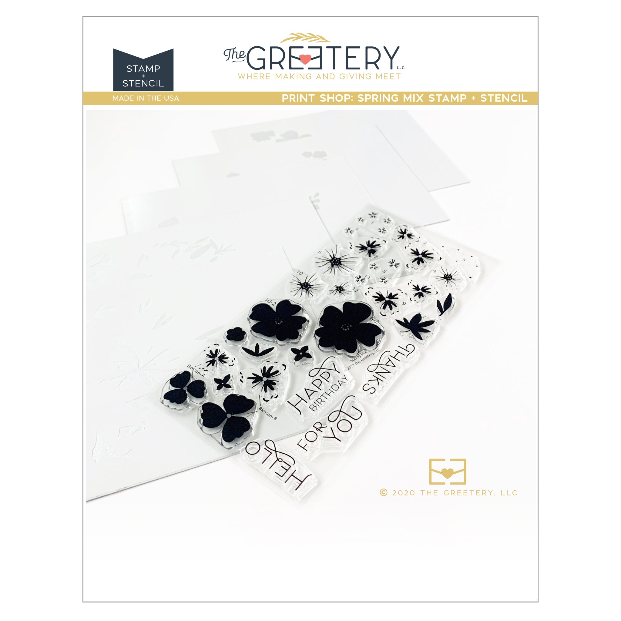 Print Shop: Spring Mix Stamp + Stencil
