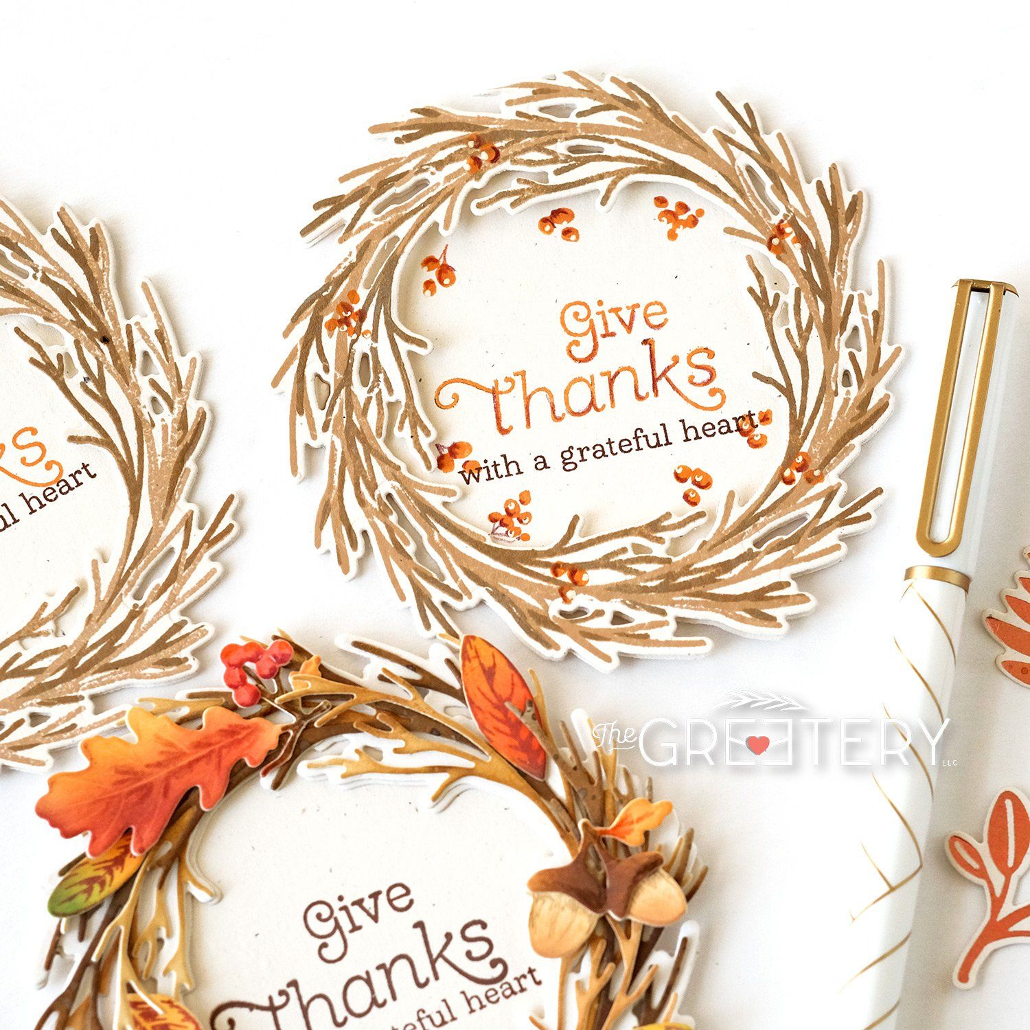 Rustic Wreath stamp set