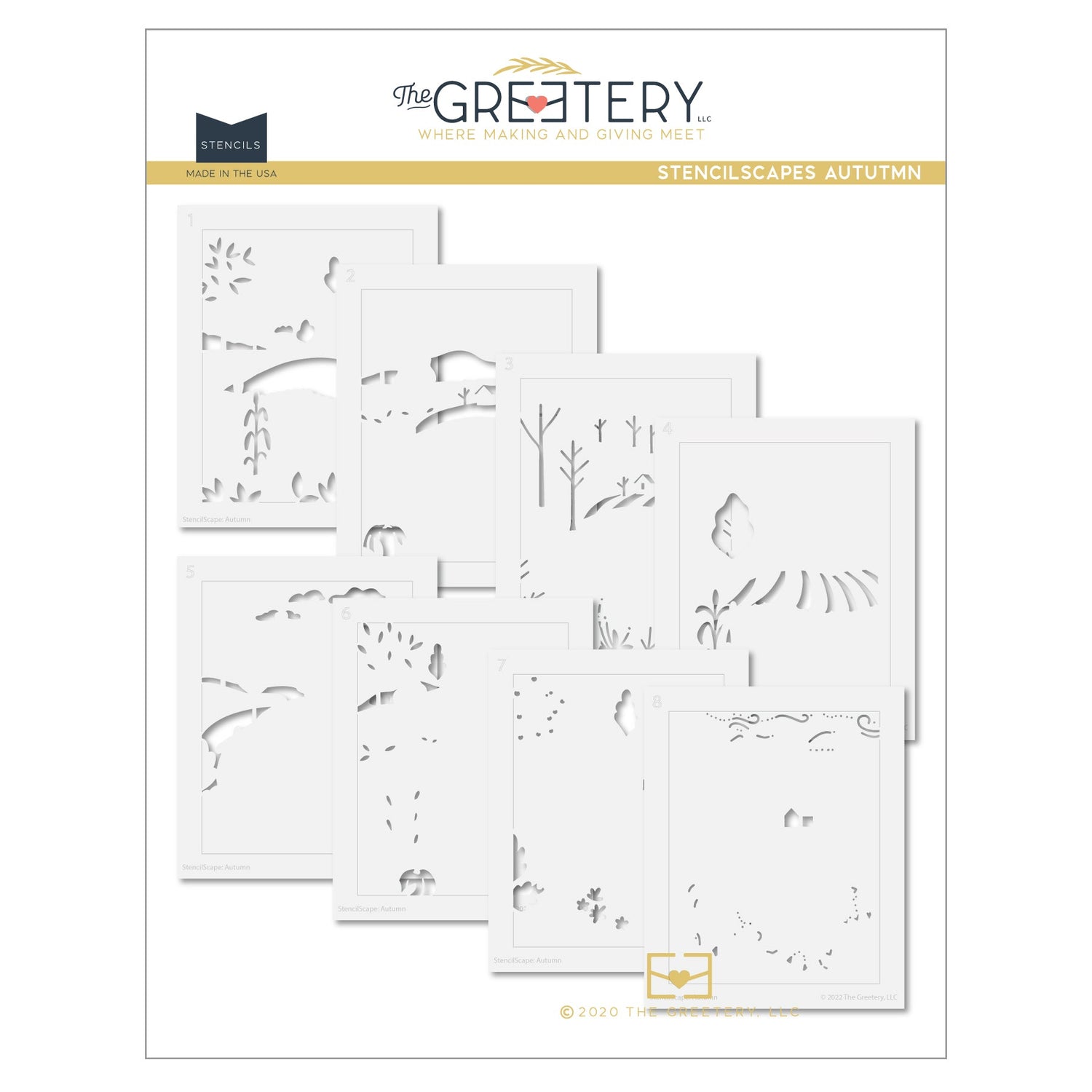 StencilScapes Autumn Stencil