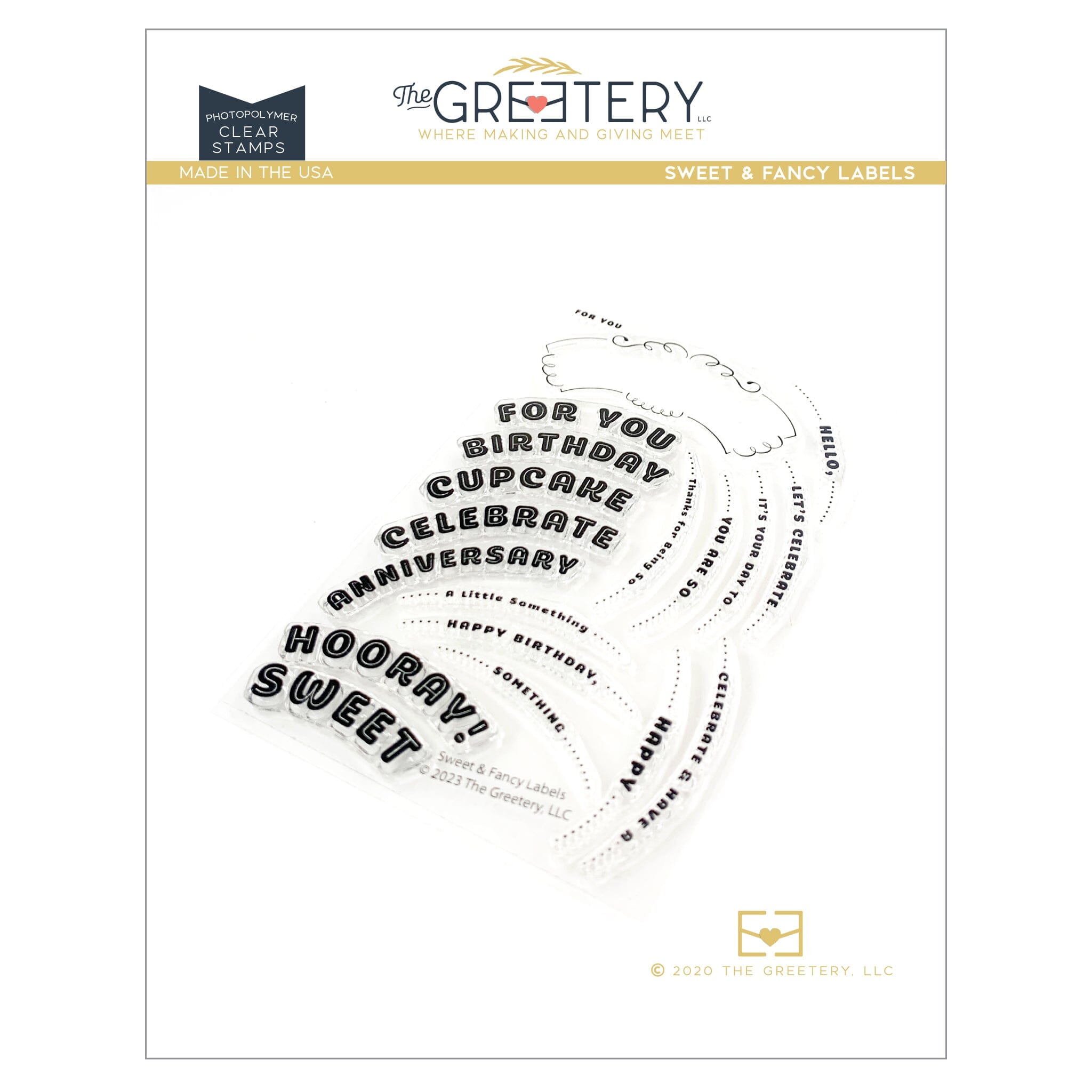 Sweet & Fancy Labels Stamp Set
