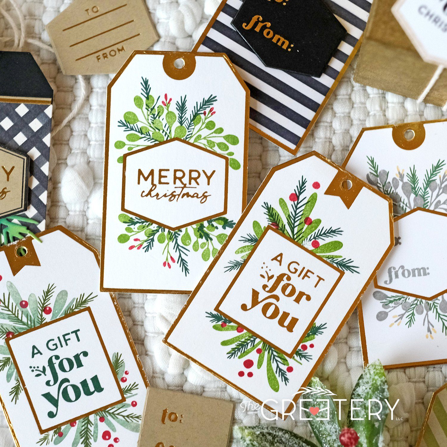 Tag Team Duo Holiday Sentiments Hot Foil