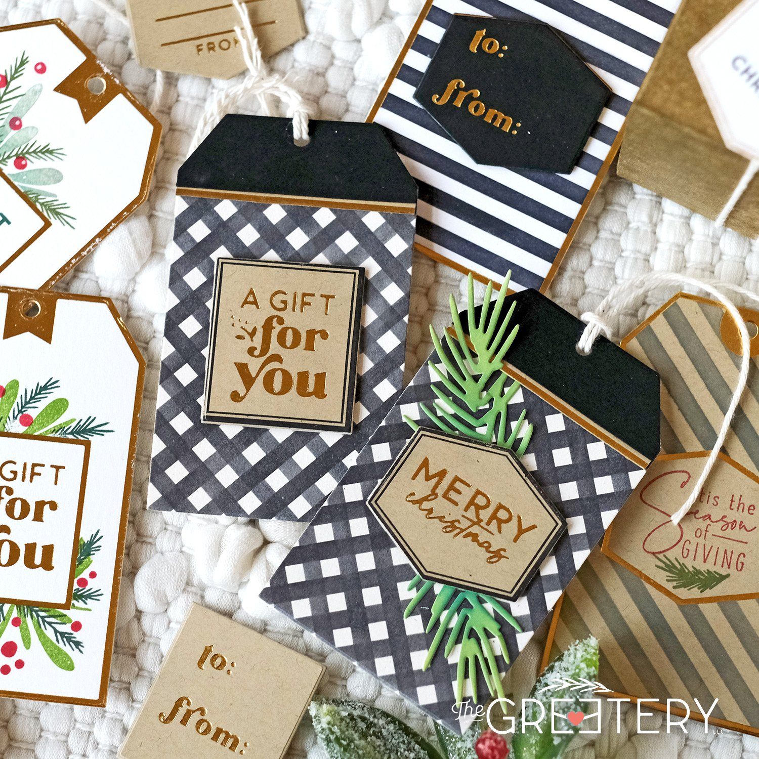 Tag Team Duo Labels Stamp Set