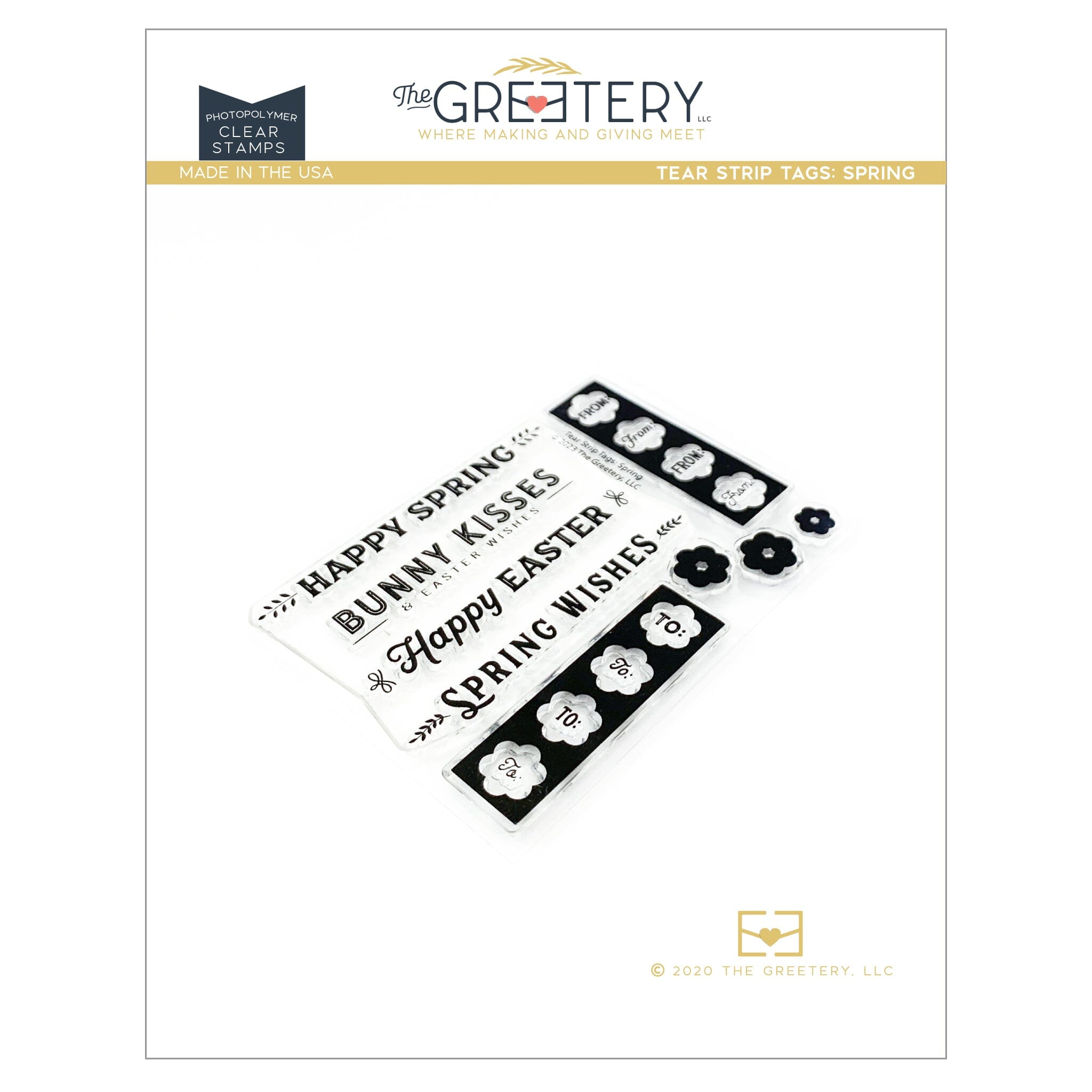 Tear Strip Tags: Spring Stamp Set