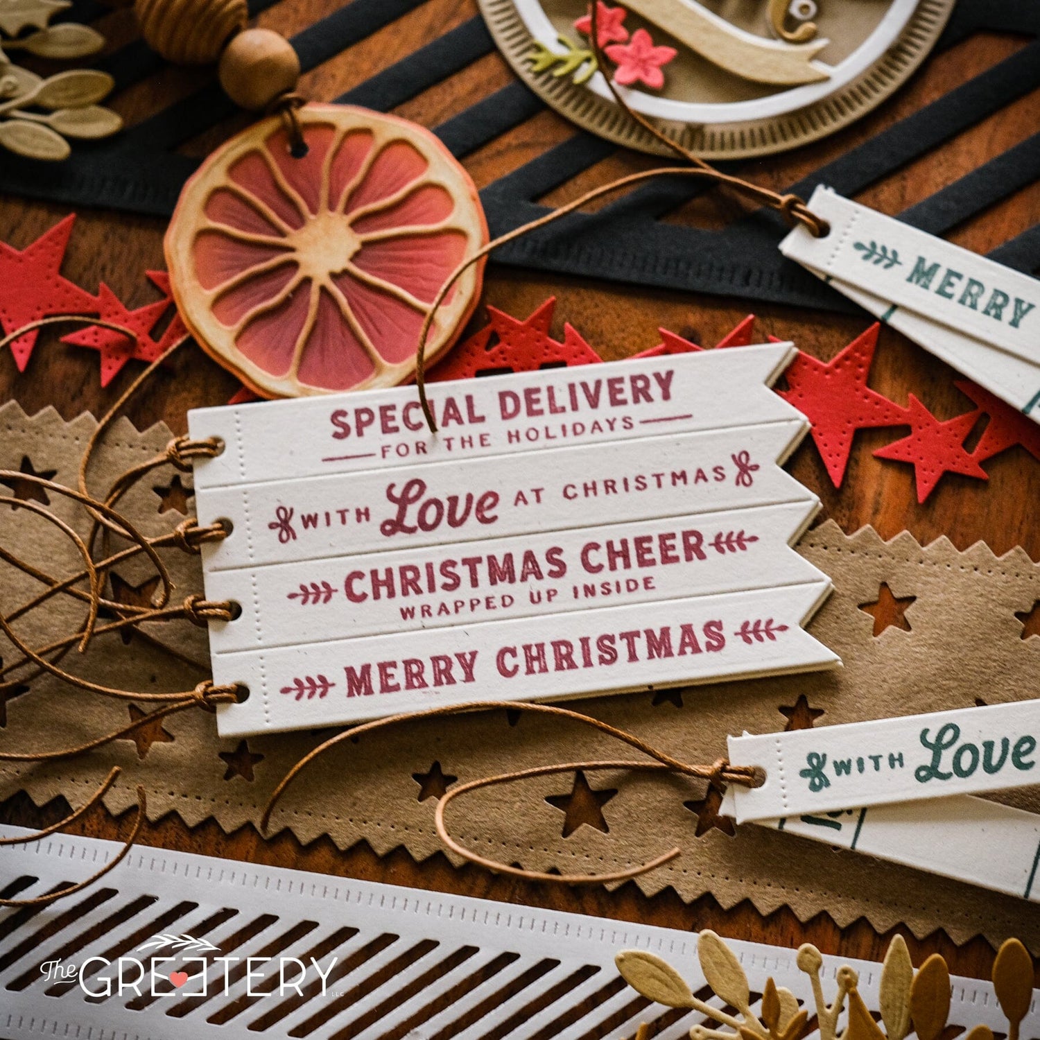 Tear Strip Tags Stamp Set