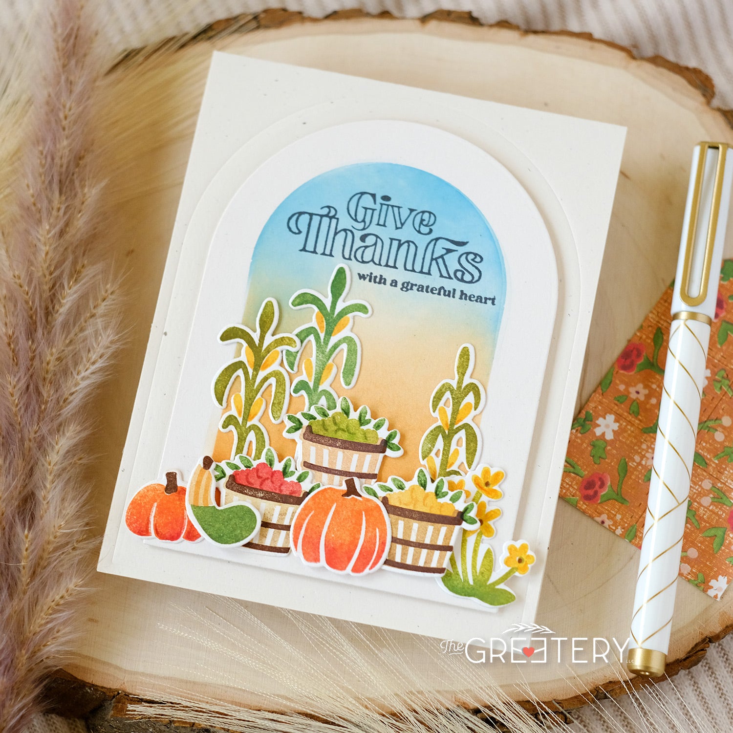 Thankful Heart Stamp + Stencil