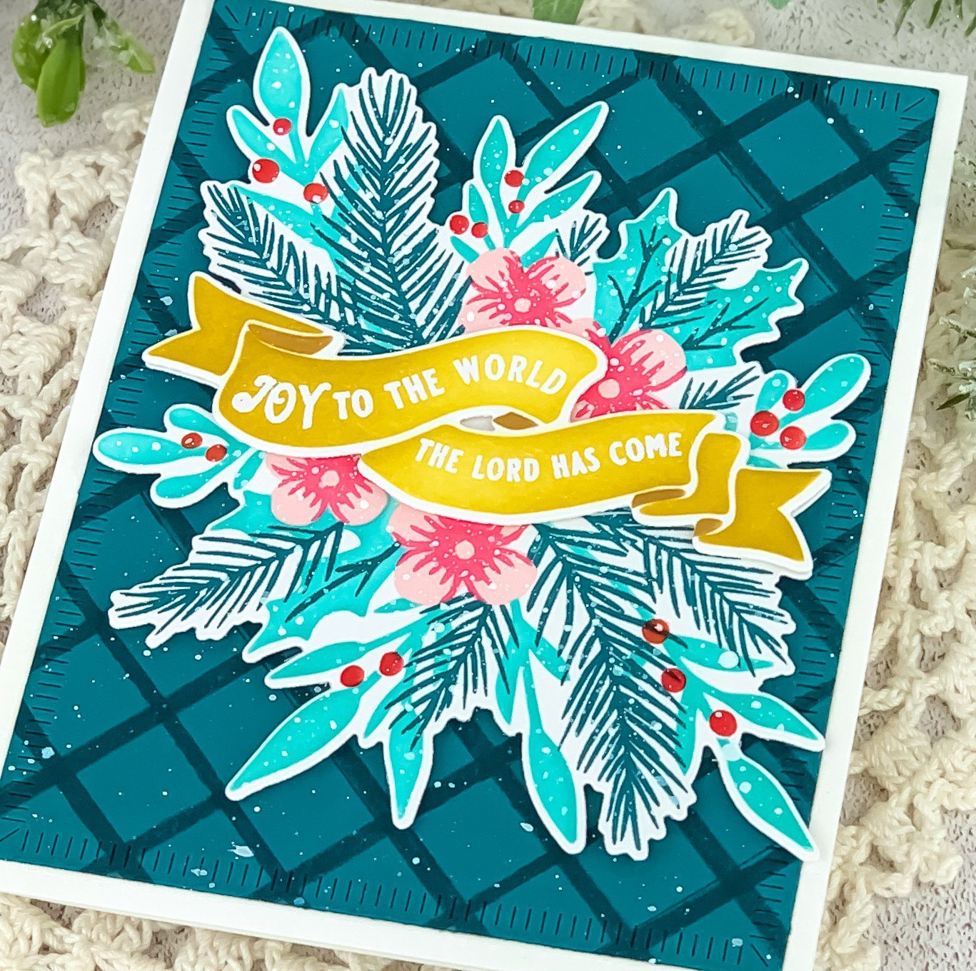 Banner & Bough Stamp + Stencil