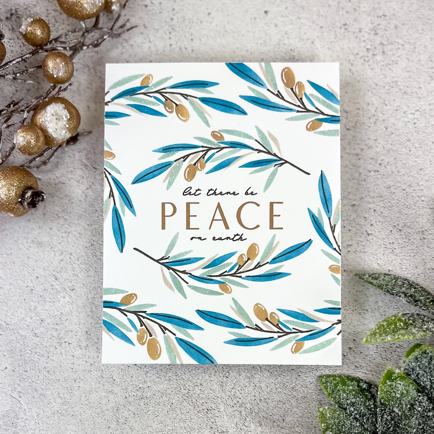 Peaceful Olive Stamp + Stencil