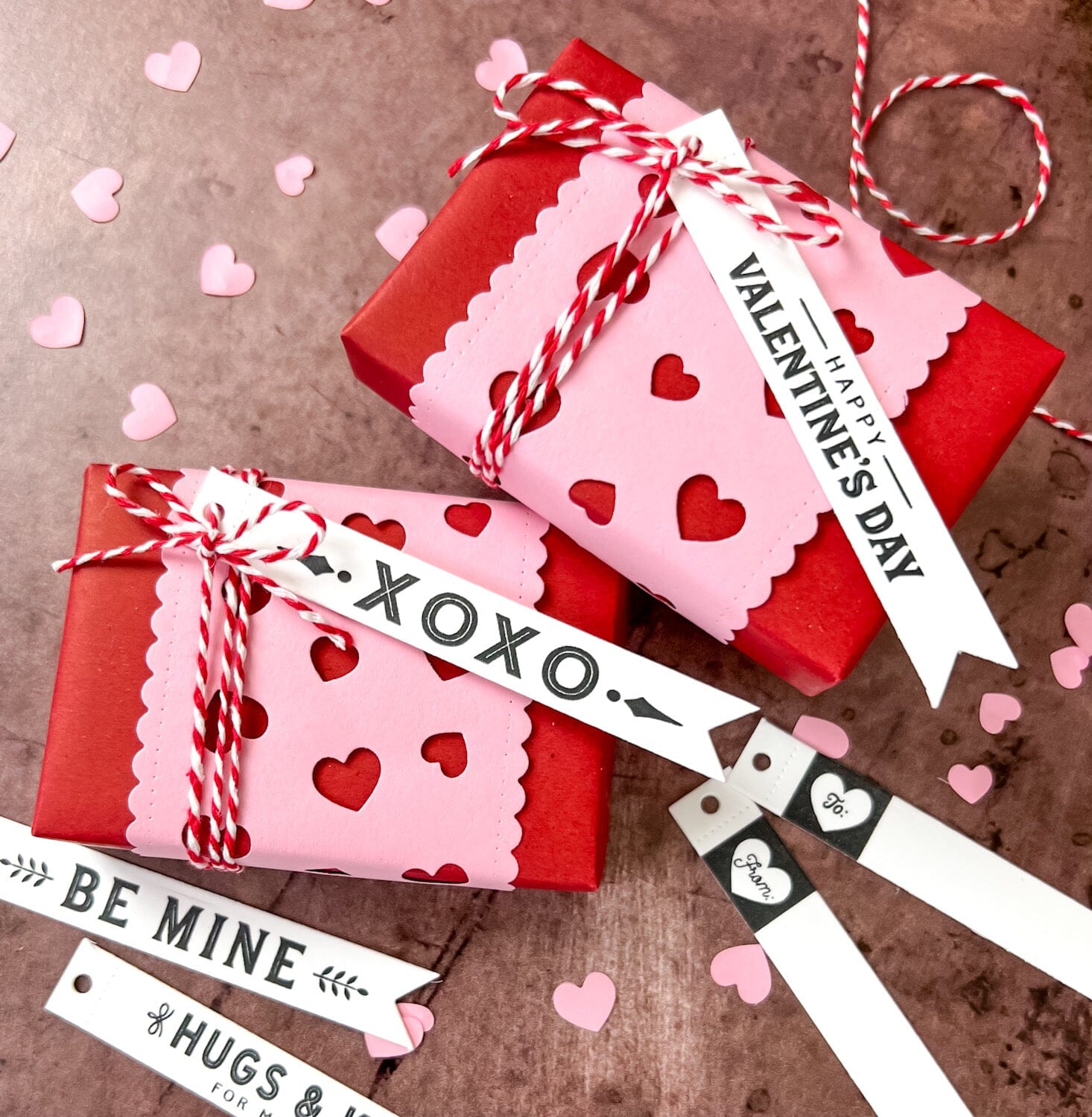 Tear Strip Tags: Valentine Stamp Set