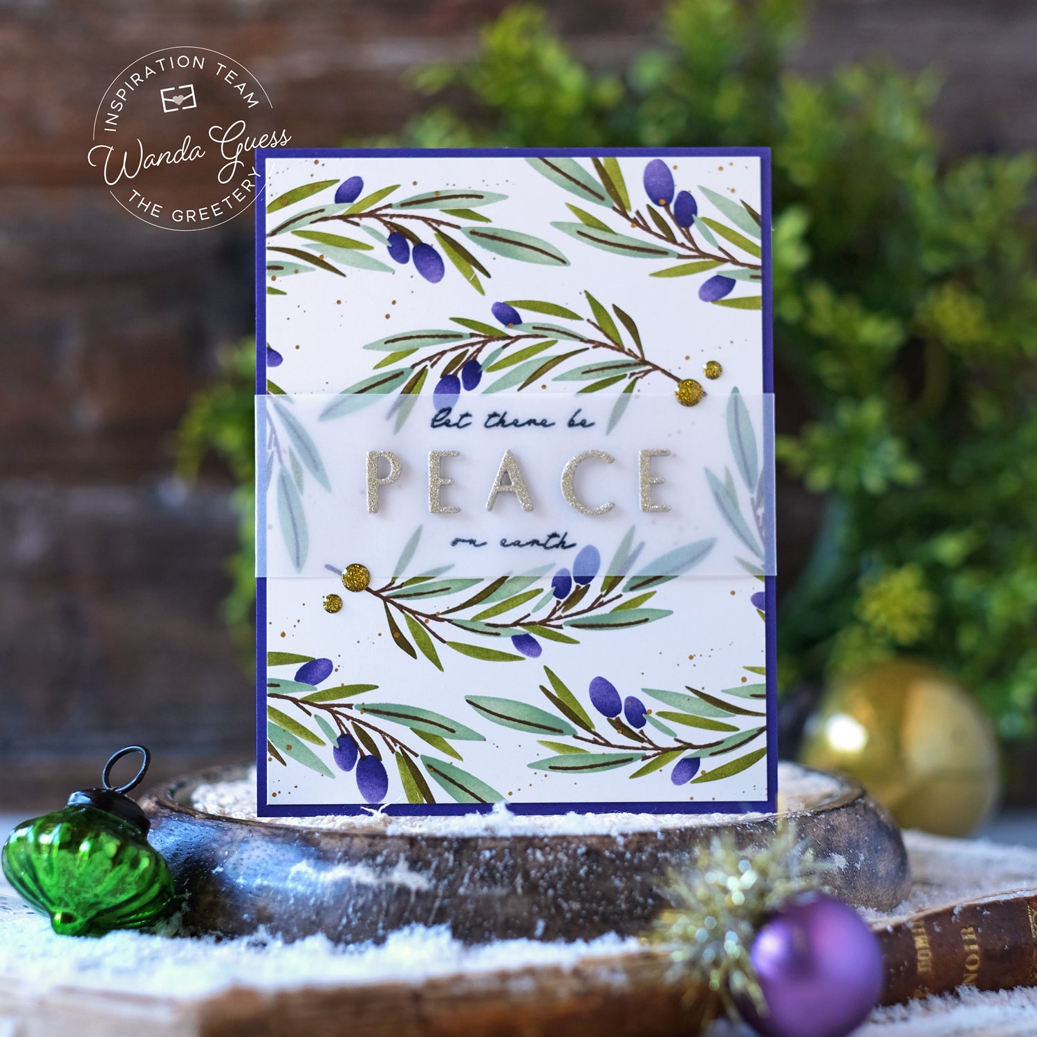 Peaceful Olive Stamp + Stencil