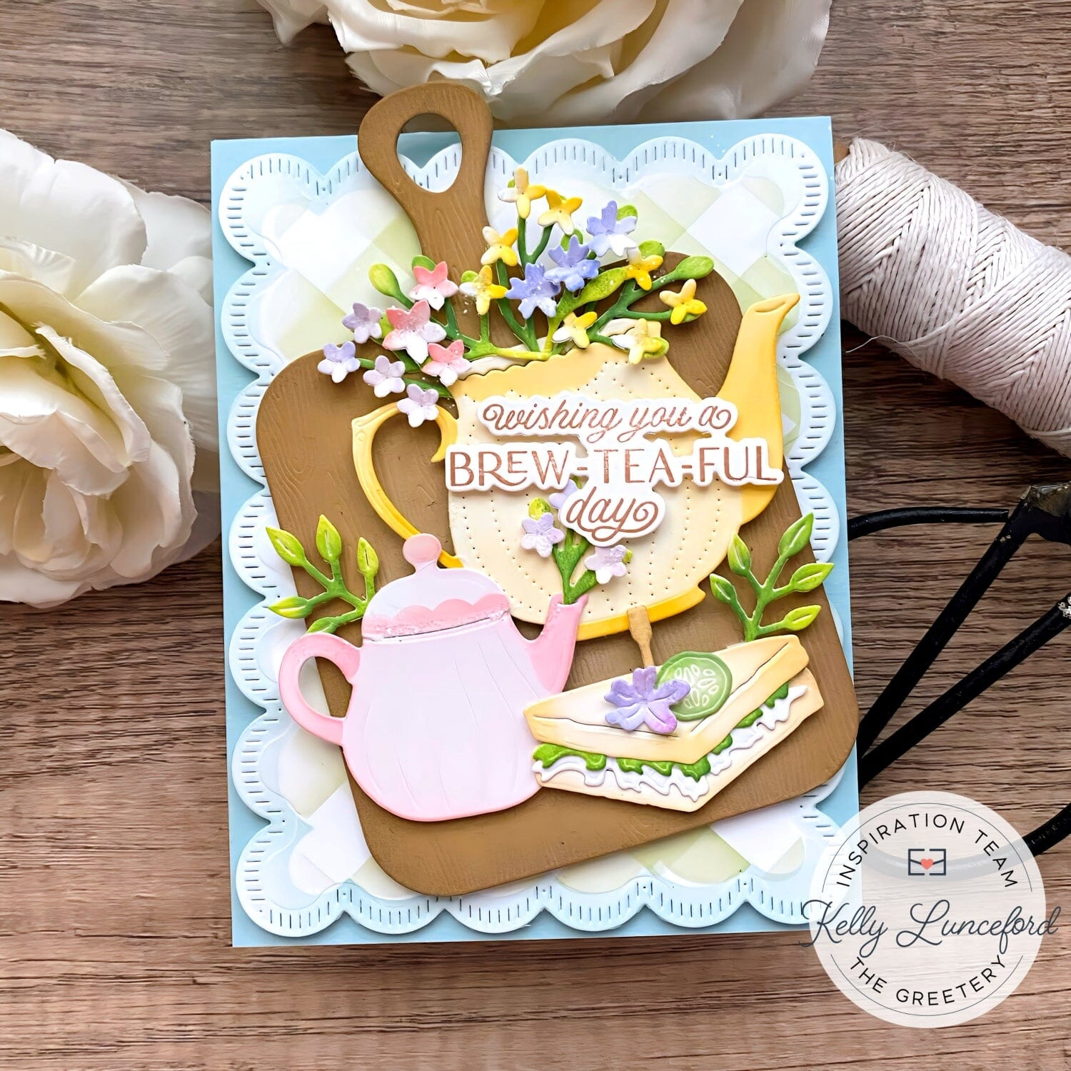 Tea Card Sentiments Brew-tea-ful Day Sentiments die – The Greetery