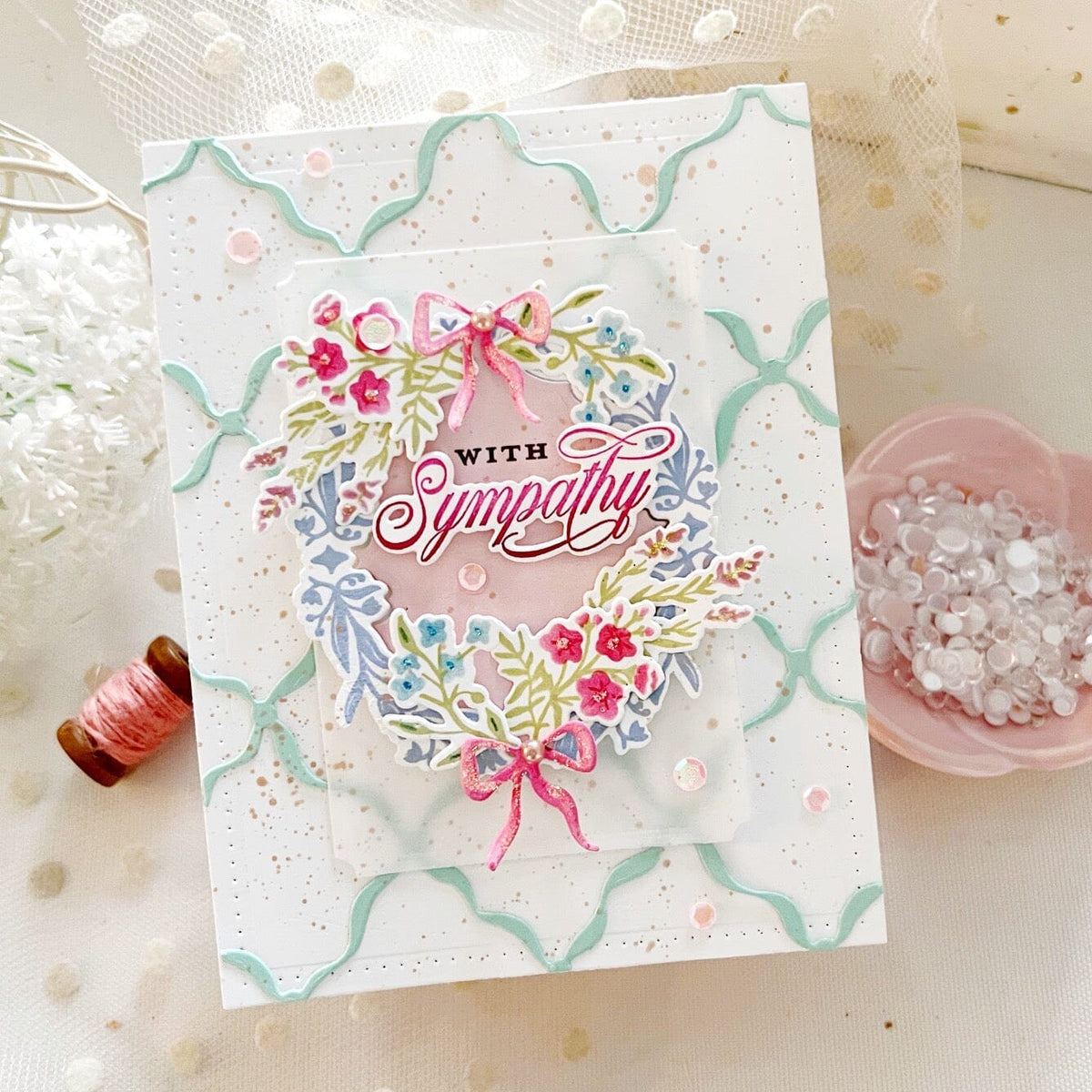 Diamond Ribbons Stencil – The Greetery