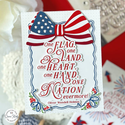 Stars &amp; Stripes Bow Die