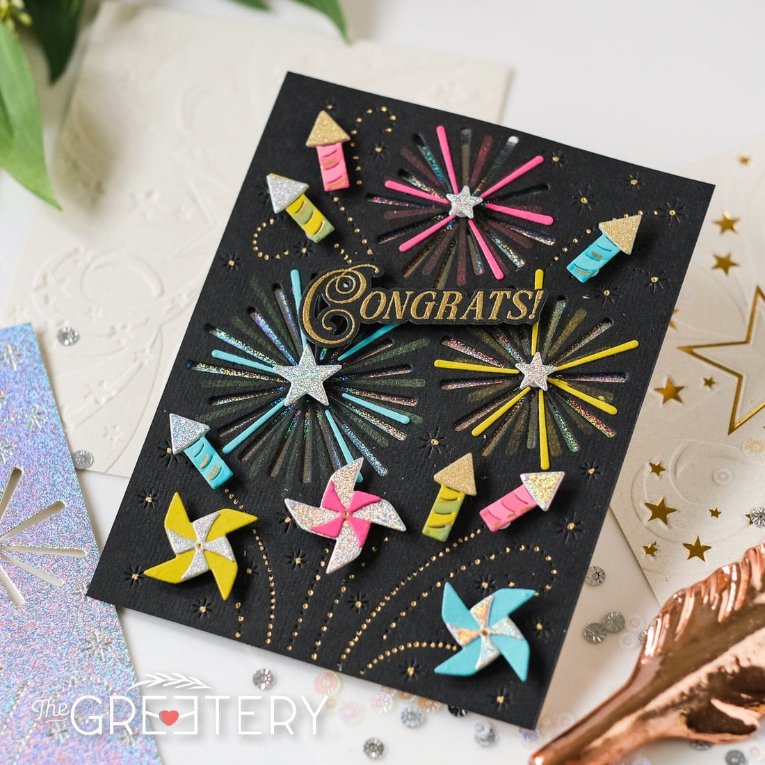 Star Stream Sentiments Stamp Set