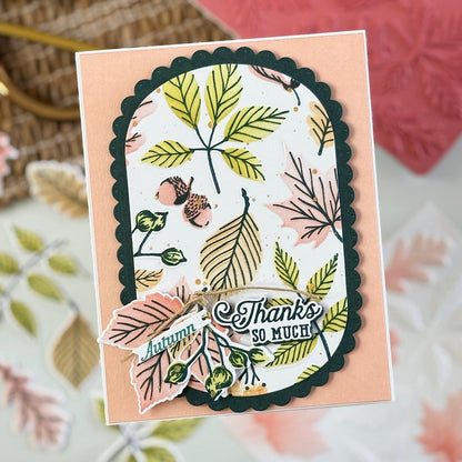 Autumn Herbarium Embossing Folder
