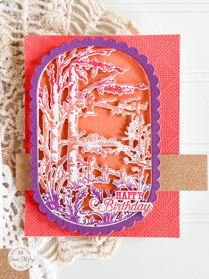 Capsule Cameos Autumn Sentiments Die