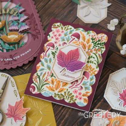 Autumn Herbarium Labels Stamp Set