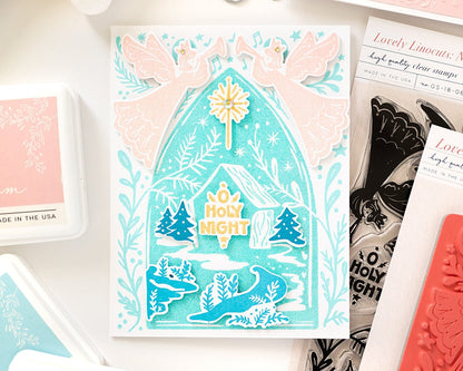 Lovely Linocuts: Nativity Stamp