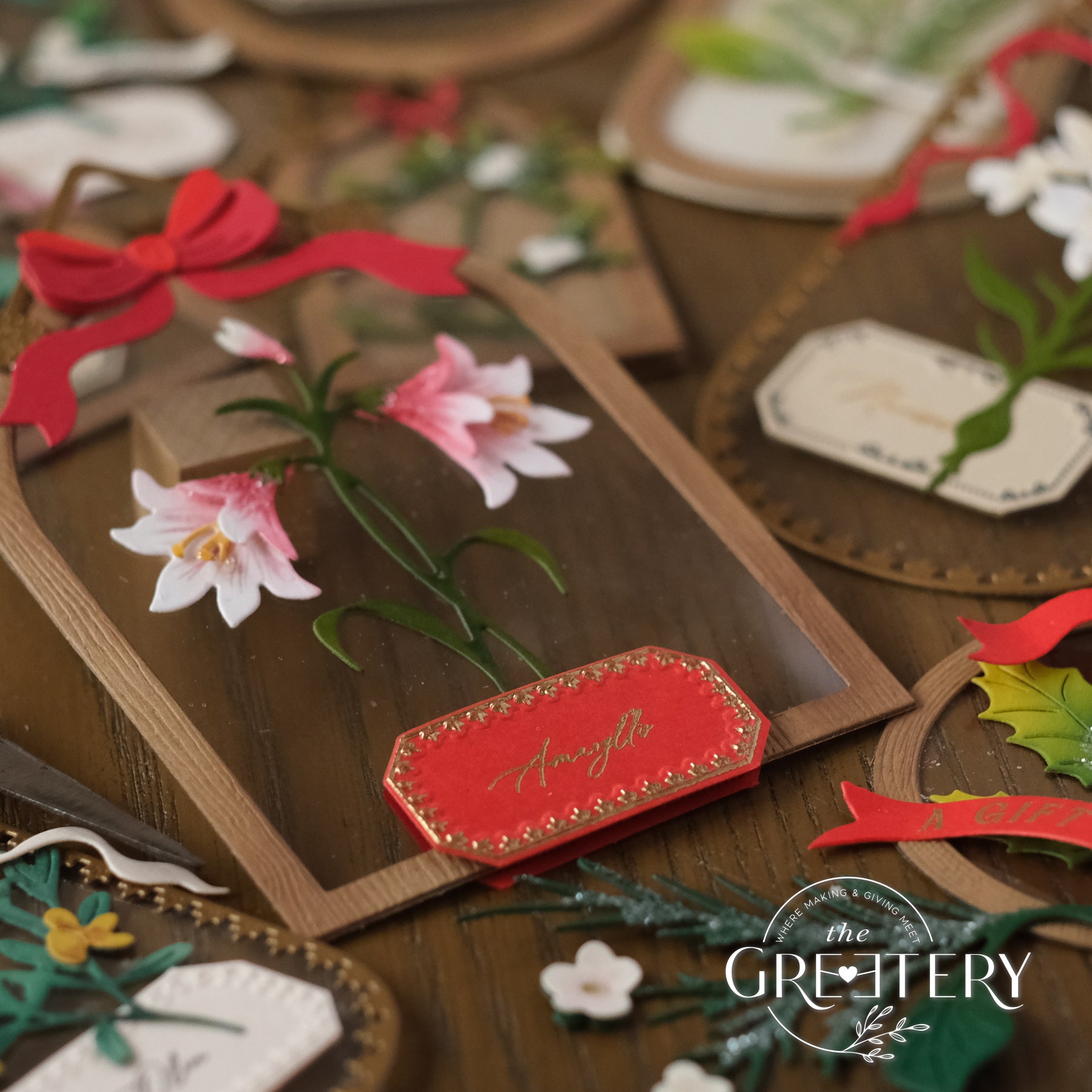 Winter Herbarium Labels Stamp Set