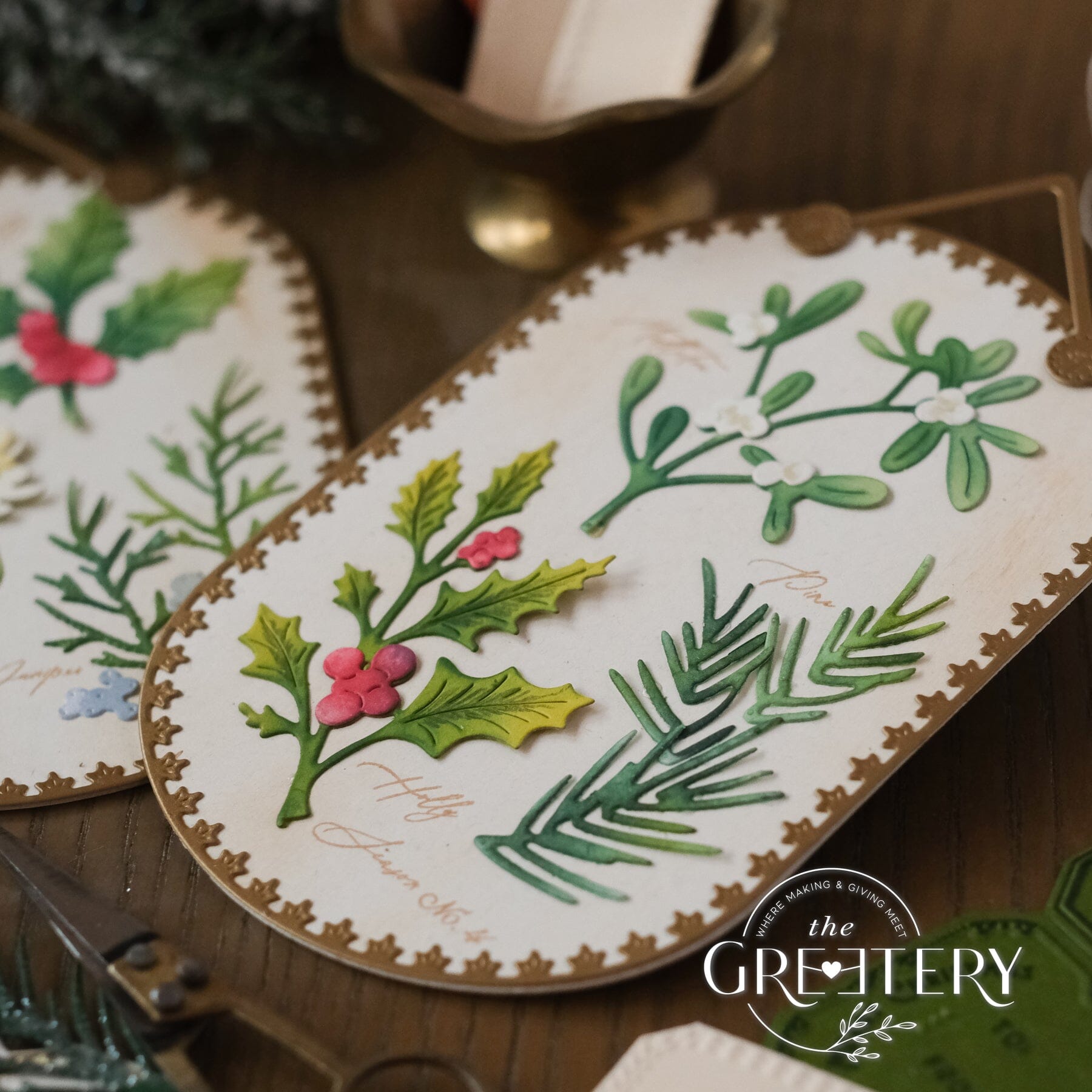 Bigger Holiday Botanicals: Mistletoe Die – The Greetery