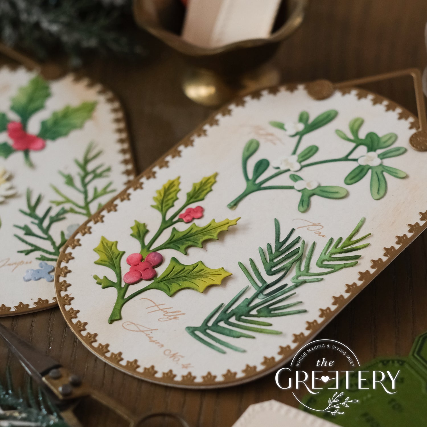 Bigger Holiday Botanicals: Mistletoe Die